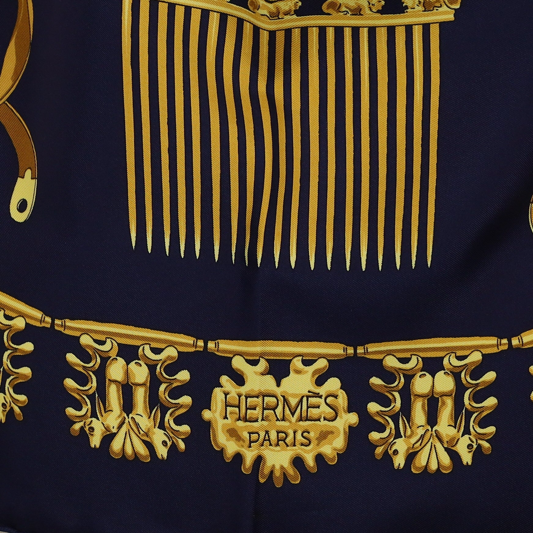 Pristine Hermès Les Cavaliers D’or Silk Scarf