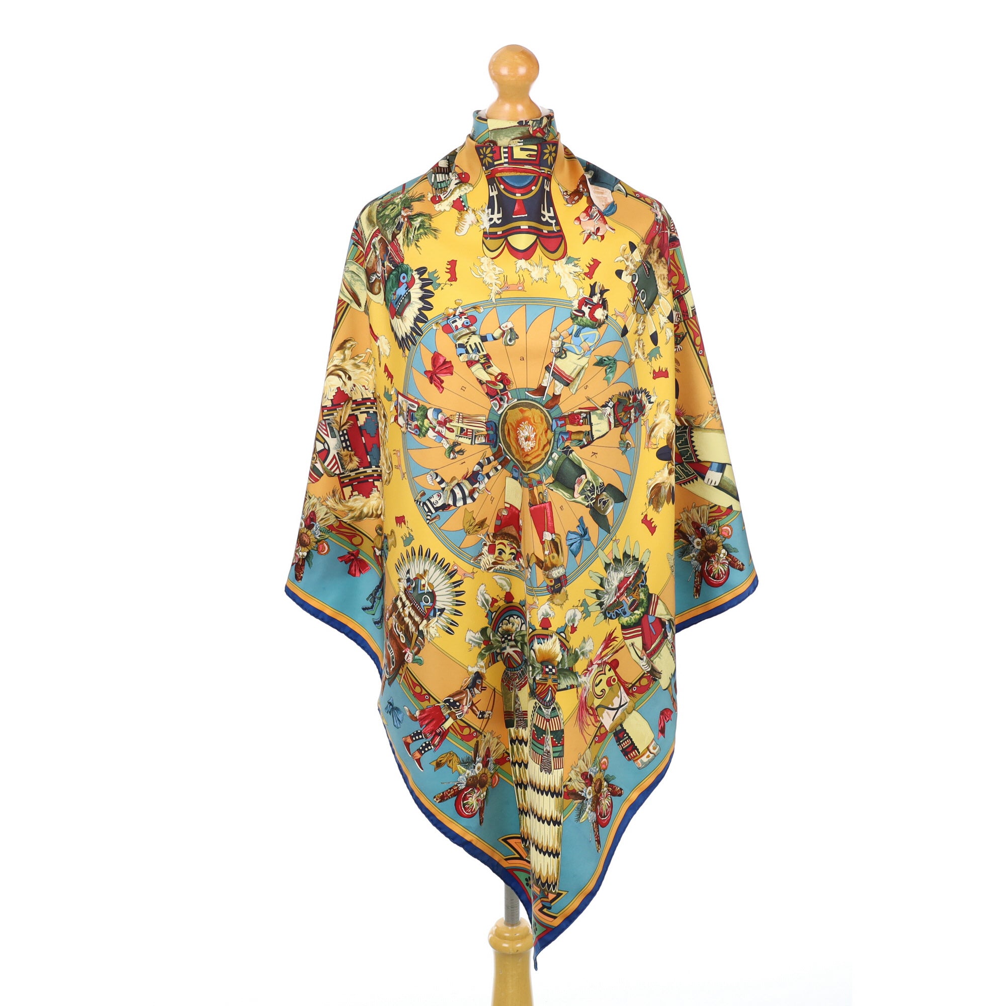 Hermès Kachinas Silk Scarf Rare