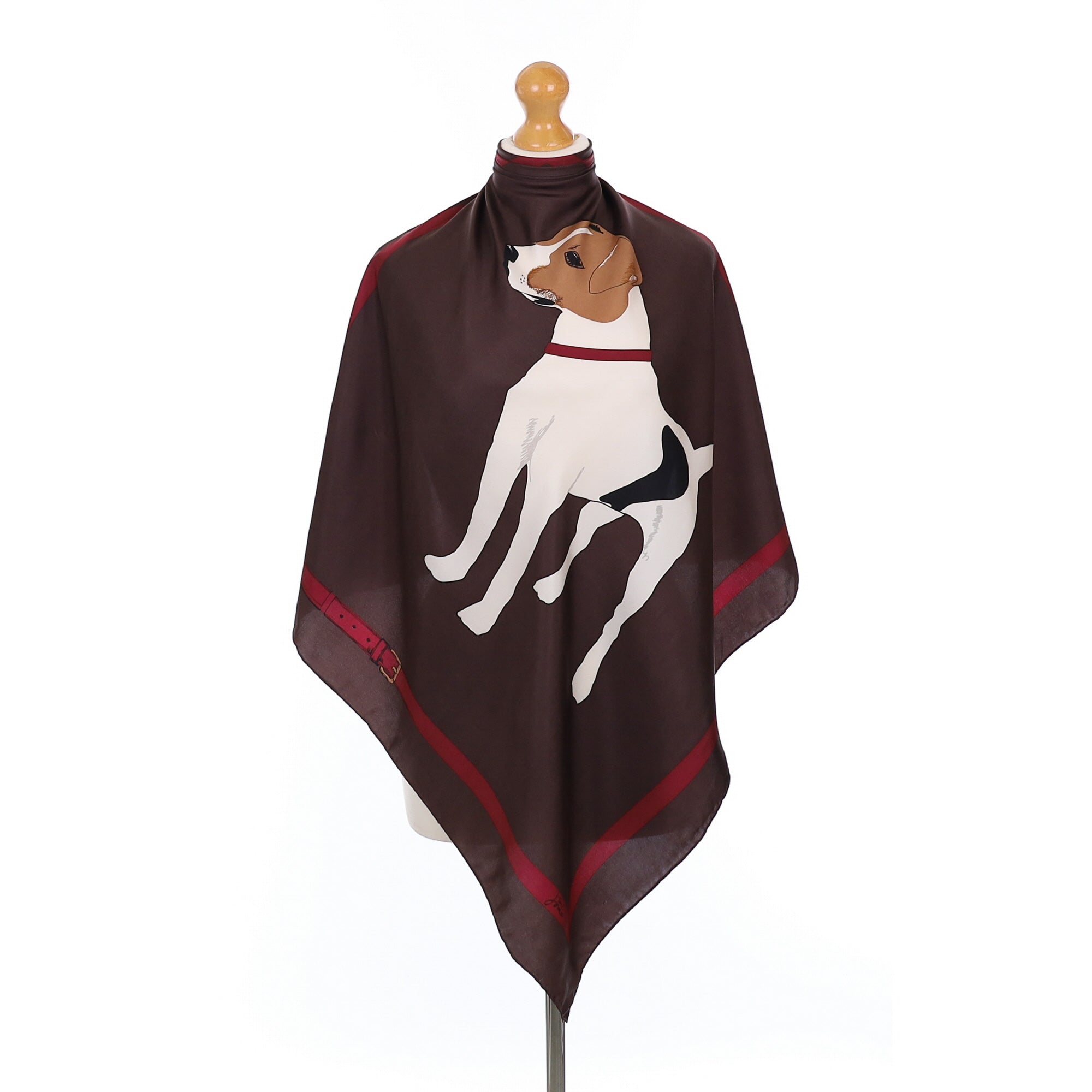 Tom Joule Jack Russell Silk Scarf