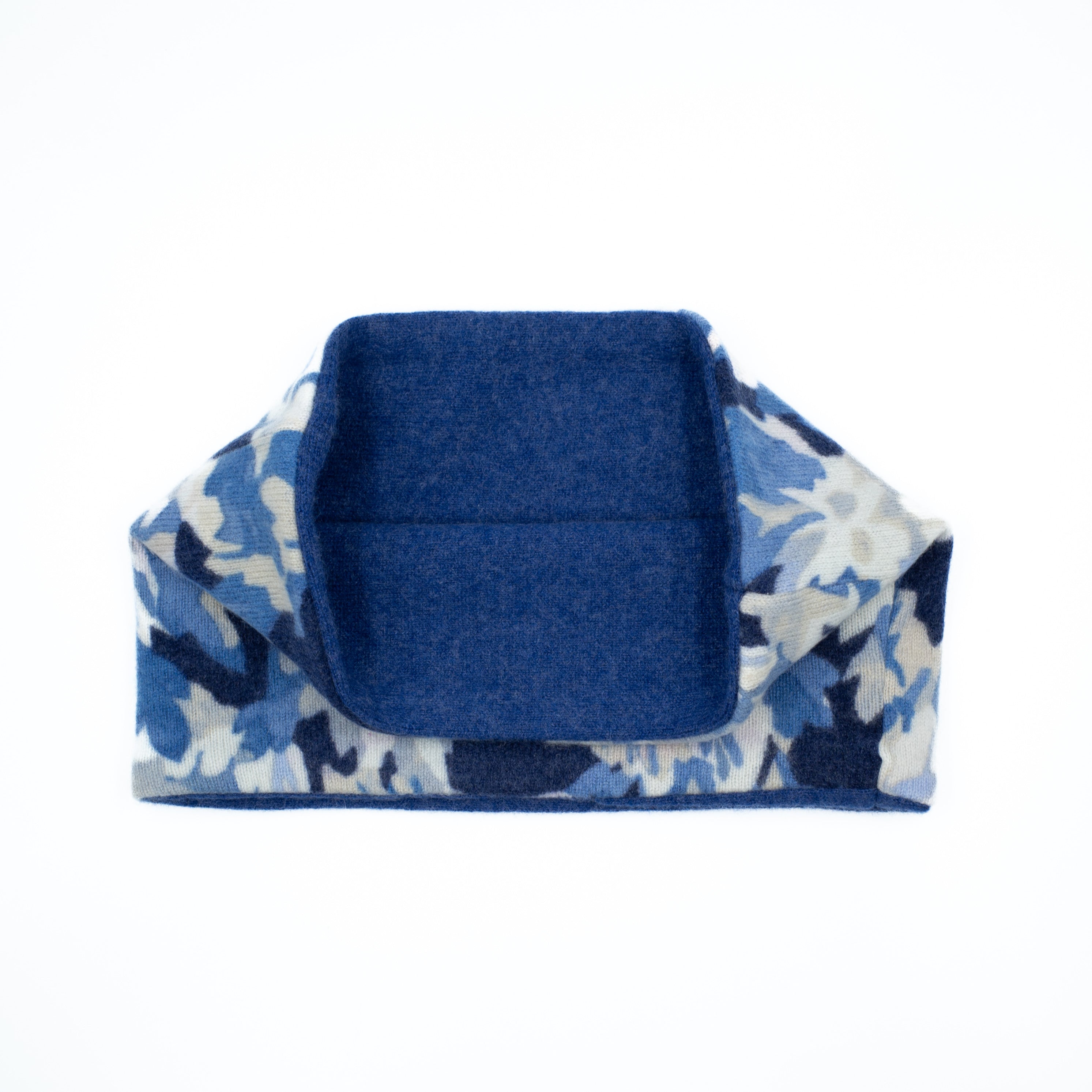 Blue and French Navy Floral Neck Warmer