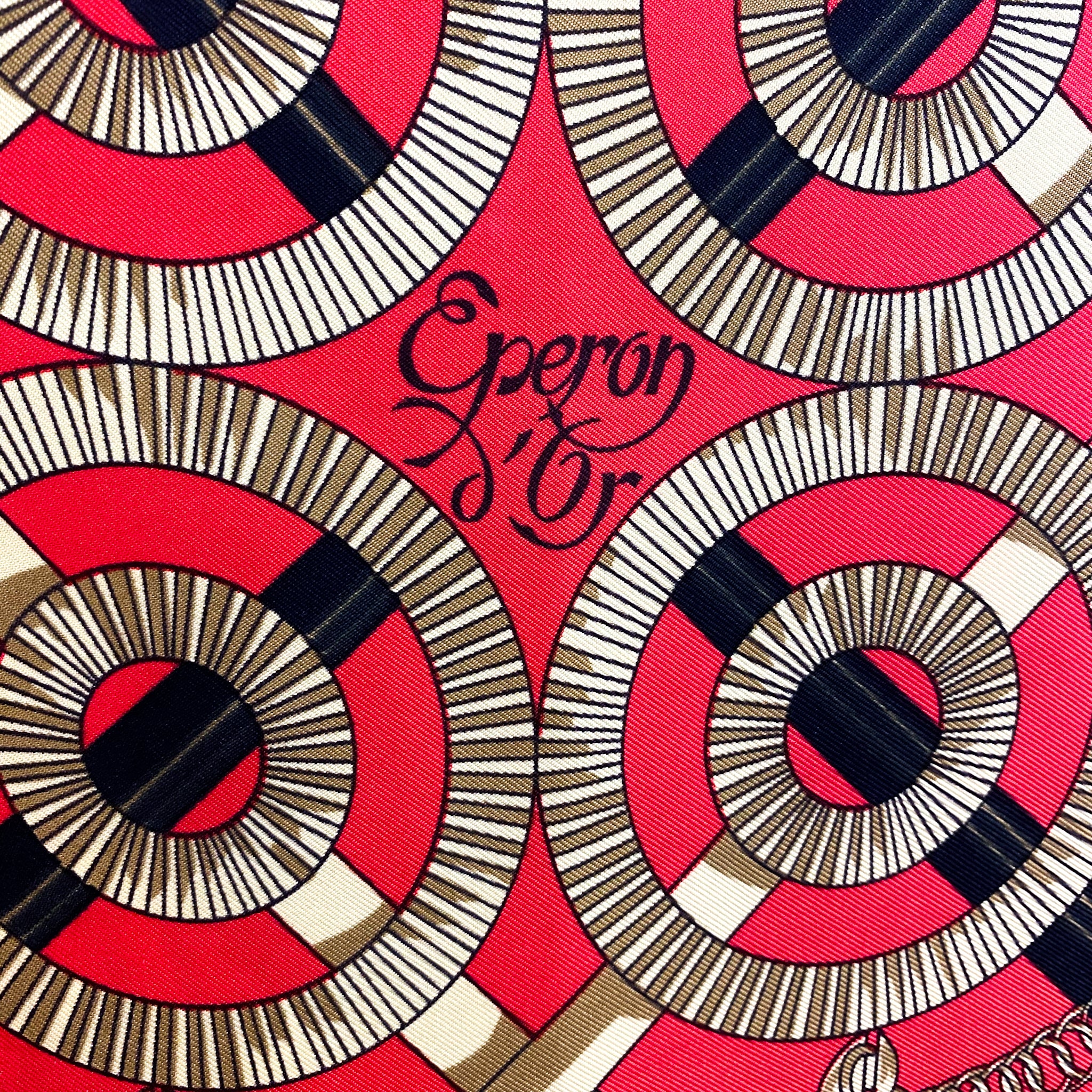 Boxed Hermes Eperon d’Or Vintage Silk Scarf