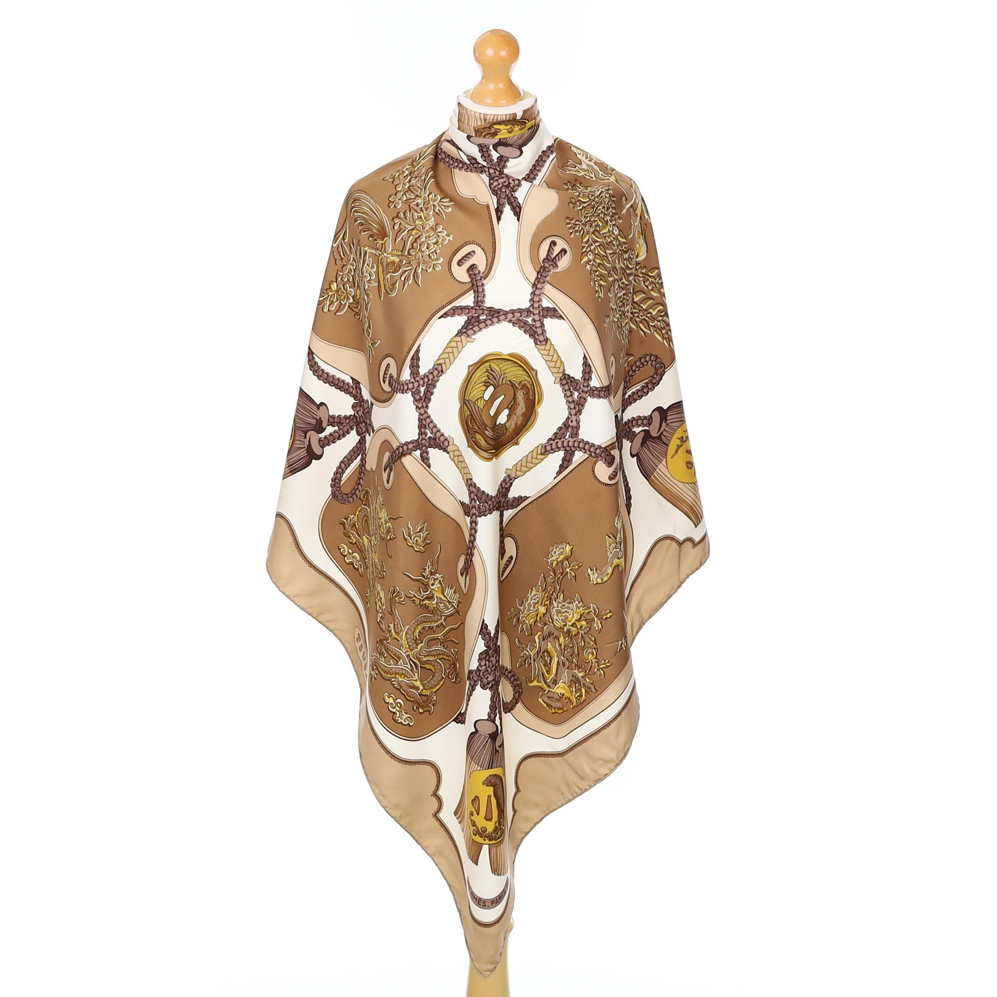 Hermès Tsubas Silk Scarf