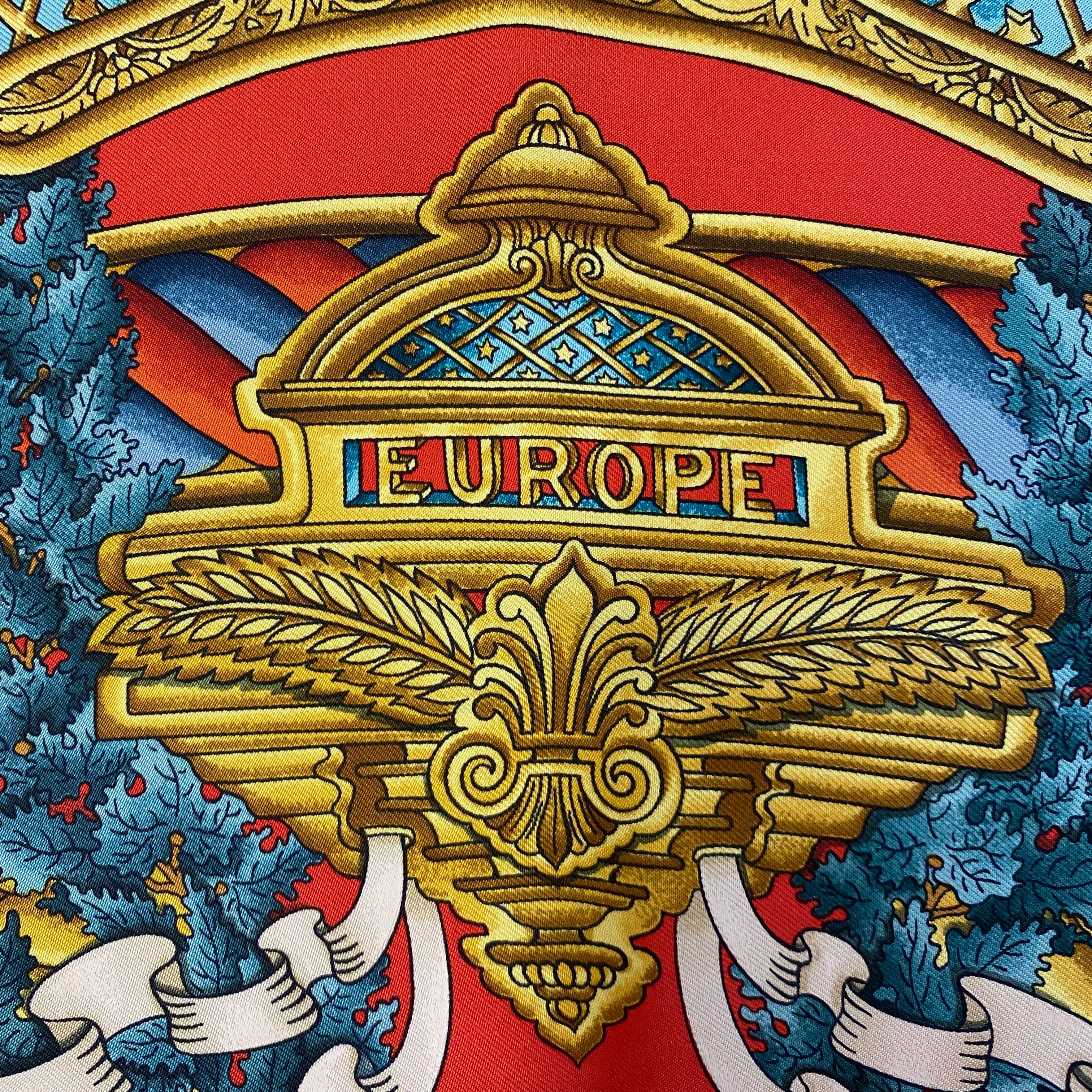 Hermès Europe Silk Scarf Rare