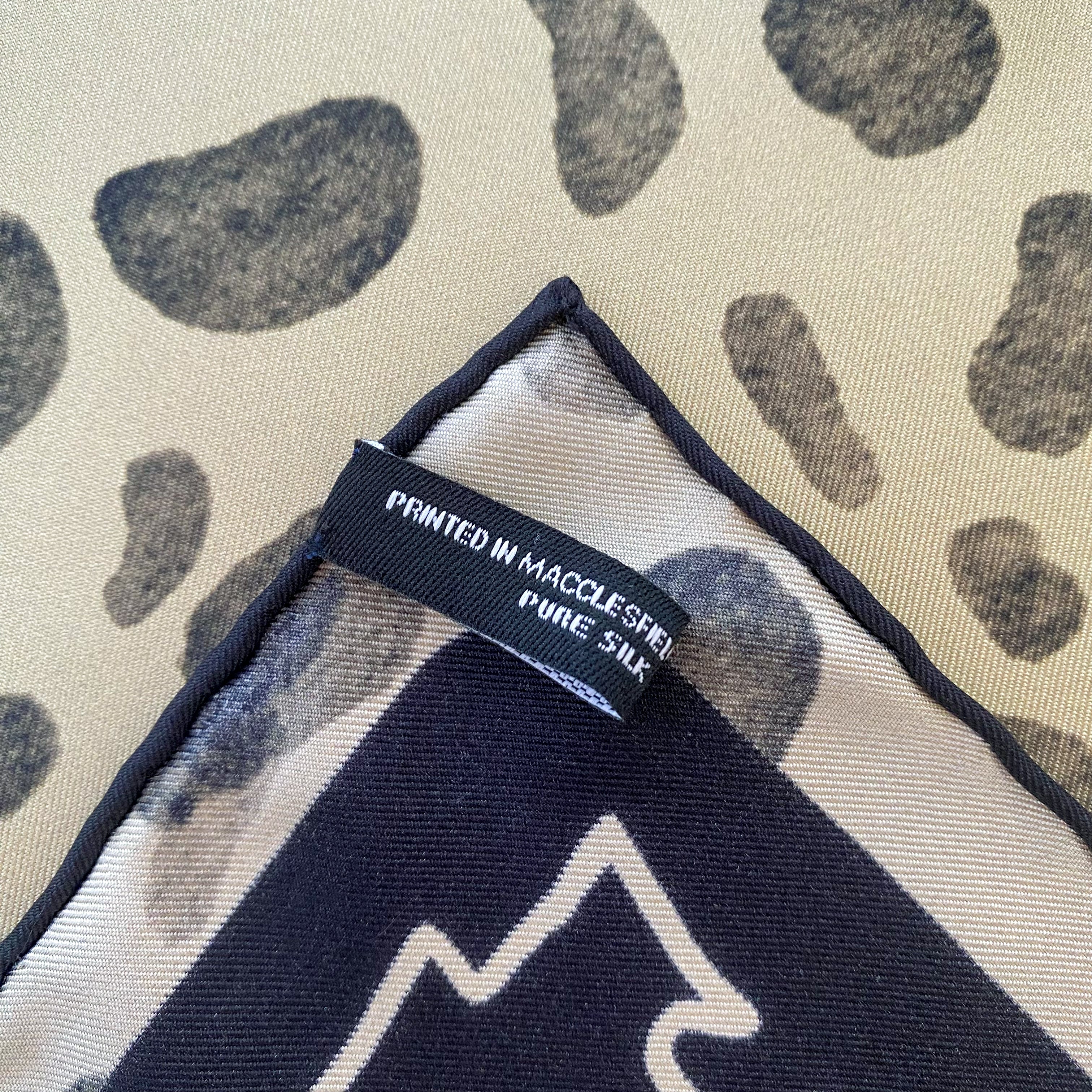 Brand New Boxed Halcyon Days Animal Print Silk Scarf