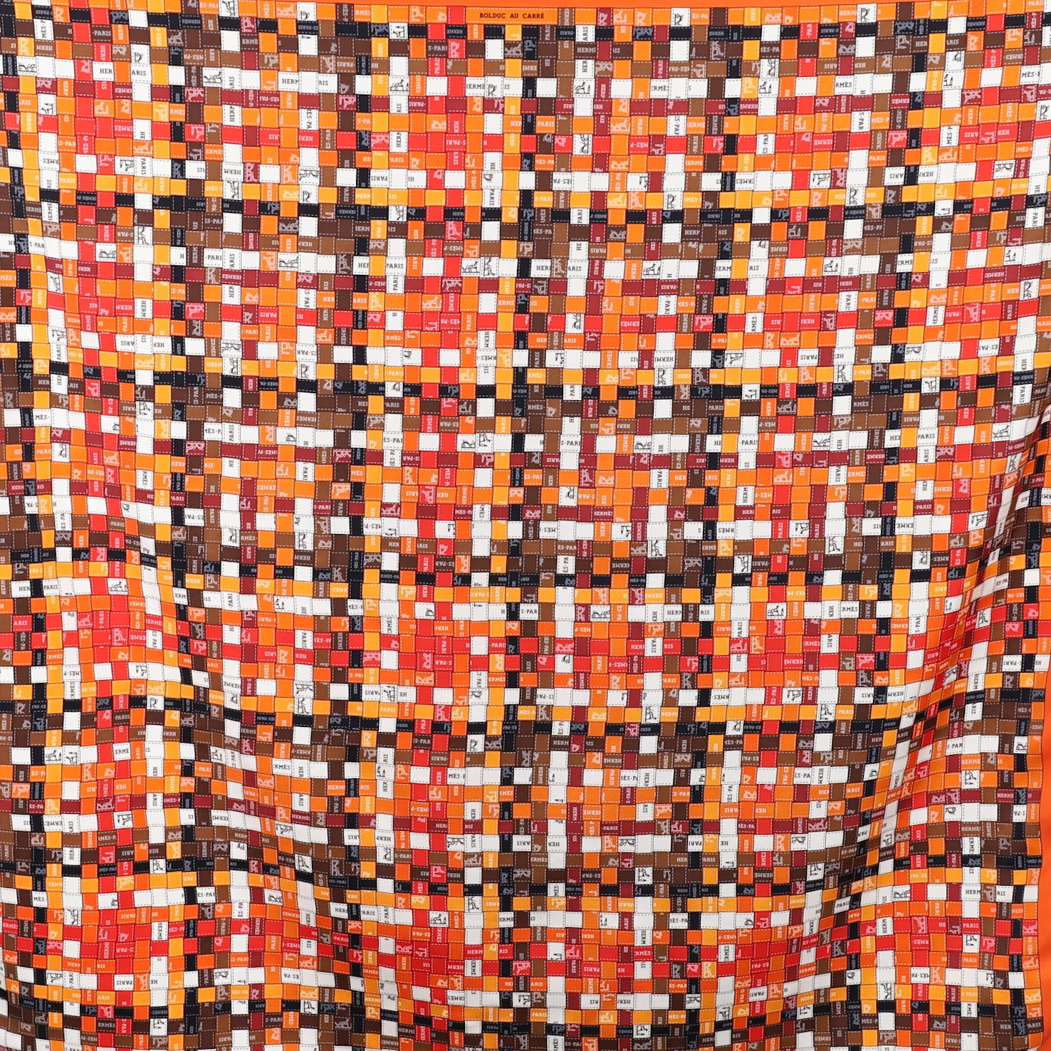 Pristine Boxed Hermès Bolduc Au Carré Silk Scarf