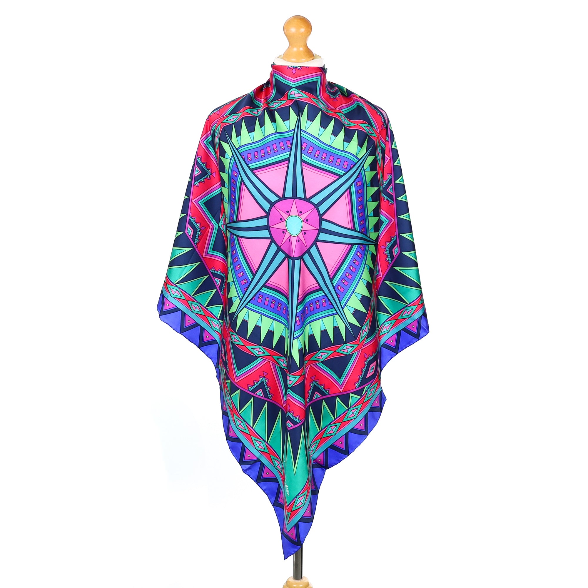 Brand New Jane Shilton Multicoloured Abstract Silk Scarf