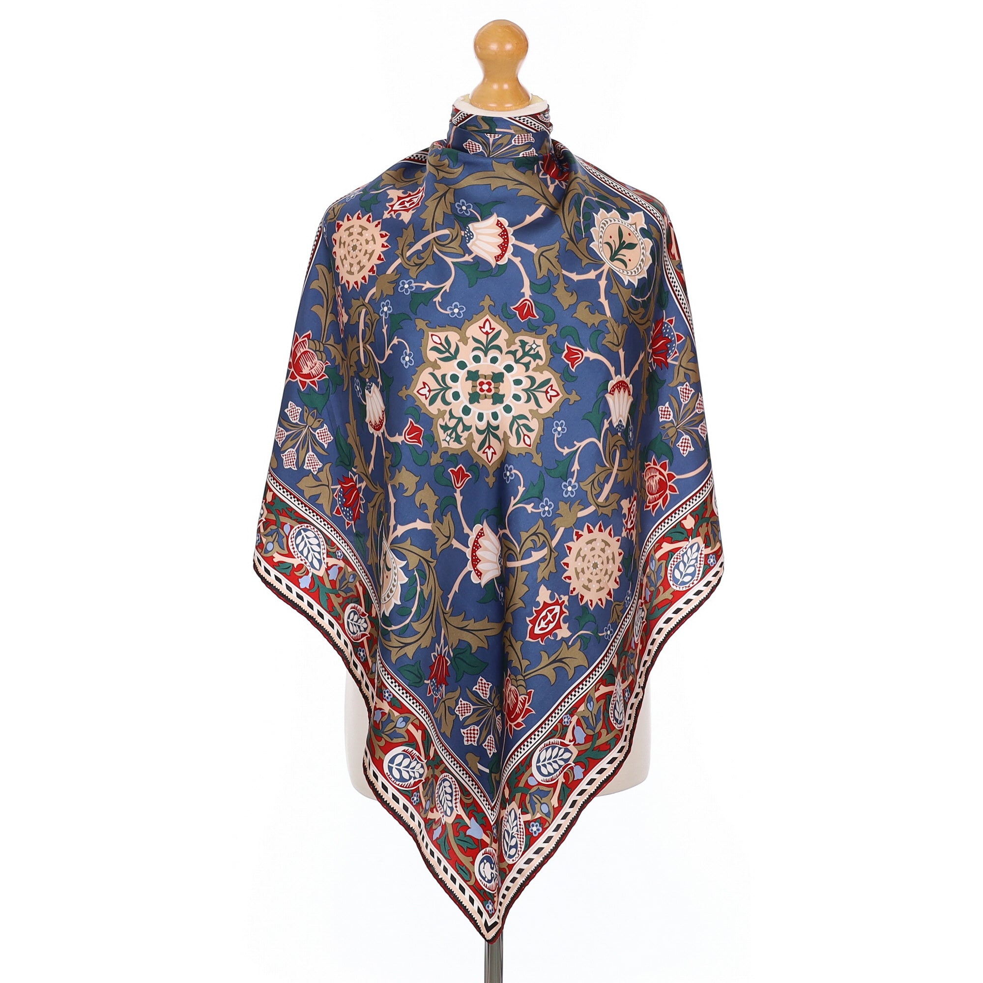 Beckford Foliate Design Silk Scarf