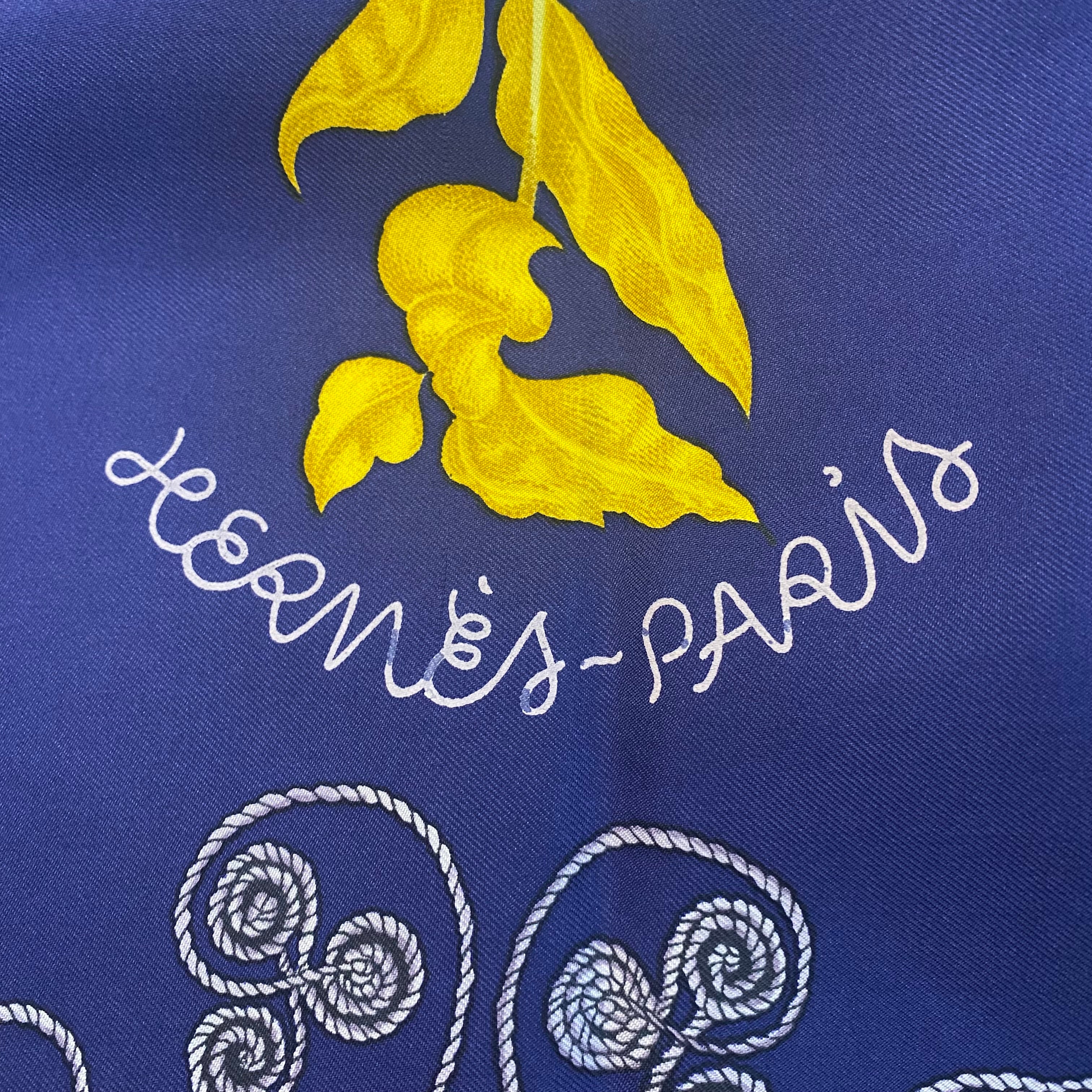 Hermès Ababesques Vintage Silk Scarf