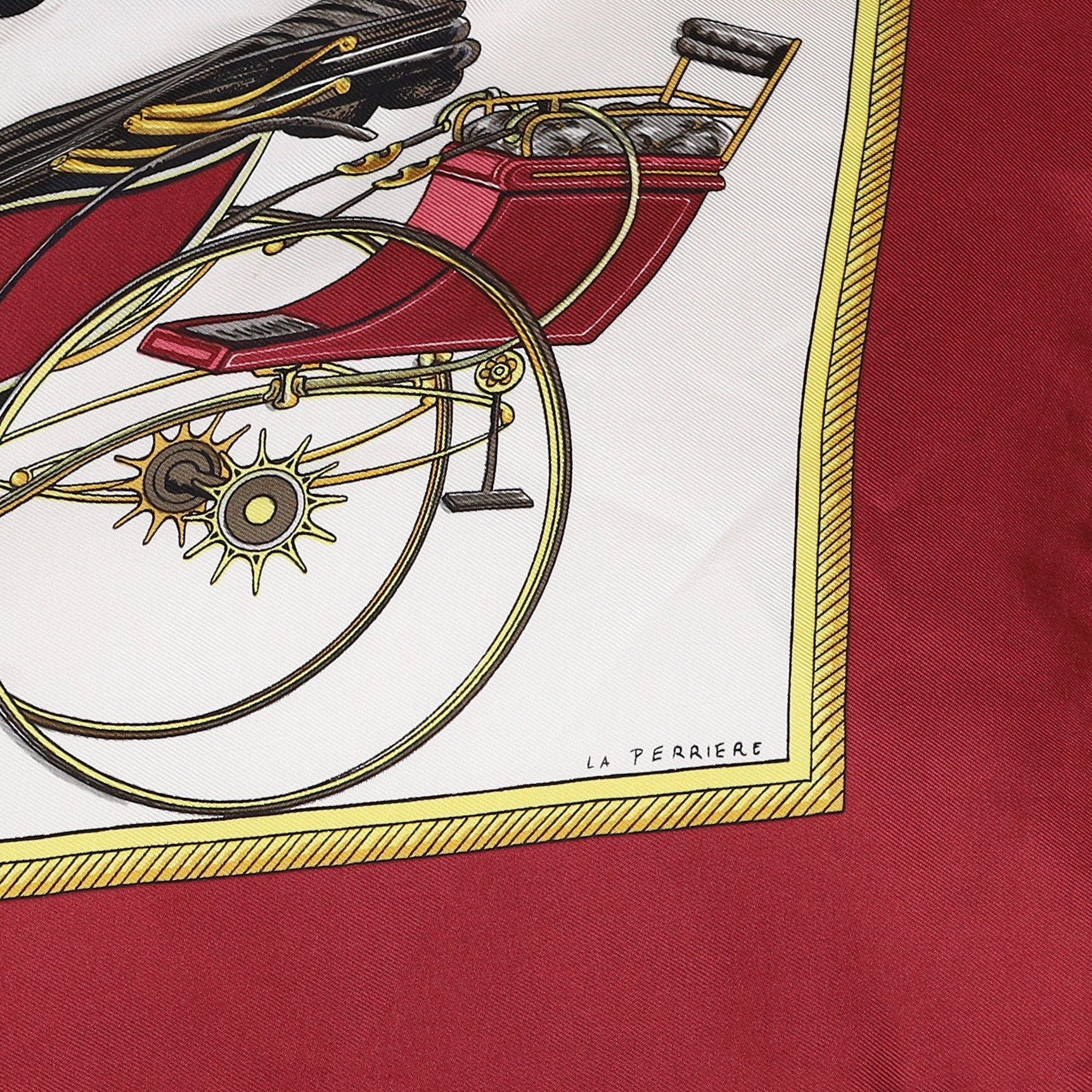 Hermès Les Voitures a Transformation Silk Scarf