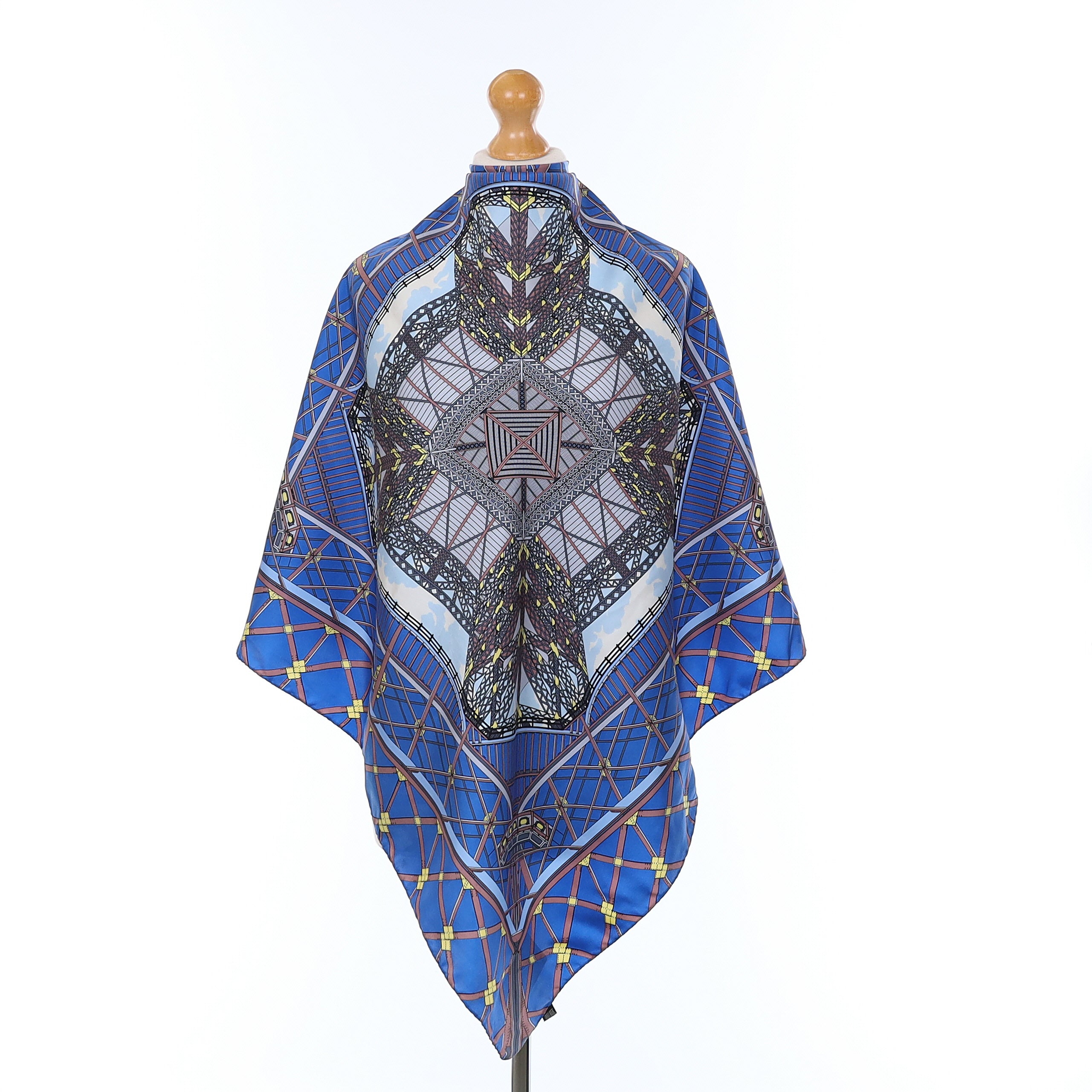 Eiffel Tower Design Silk Scarf