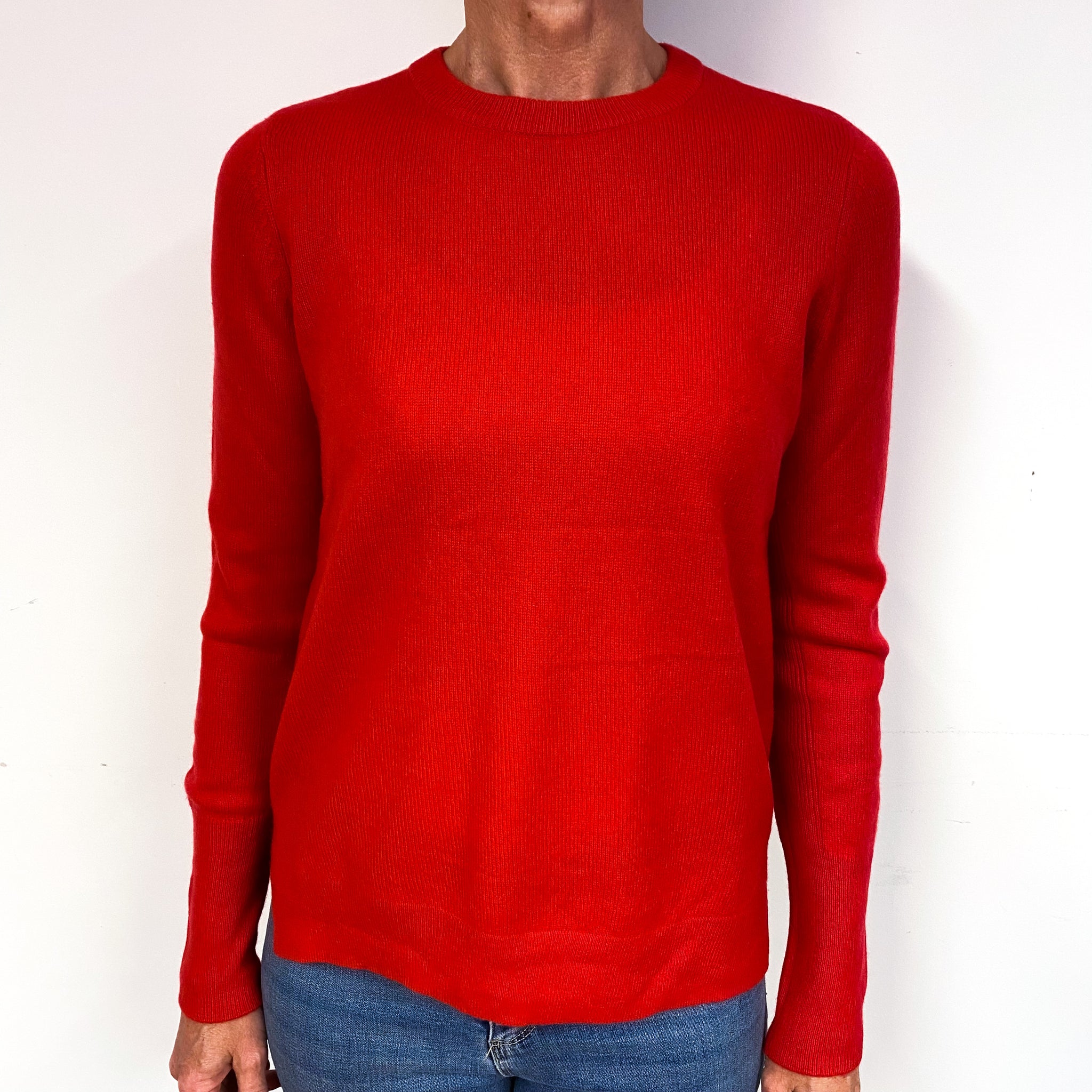 Cashmere Crew Neck Sweater - Red