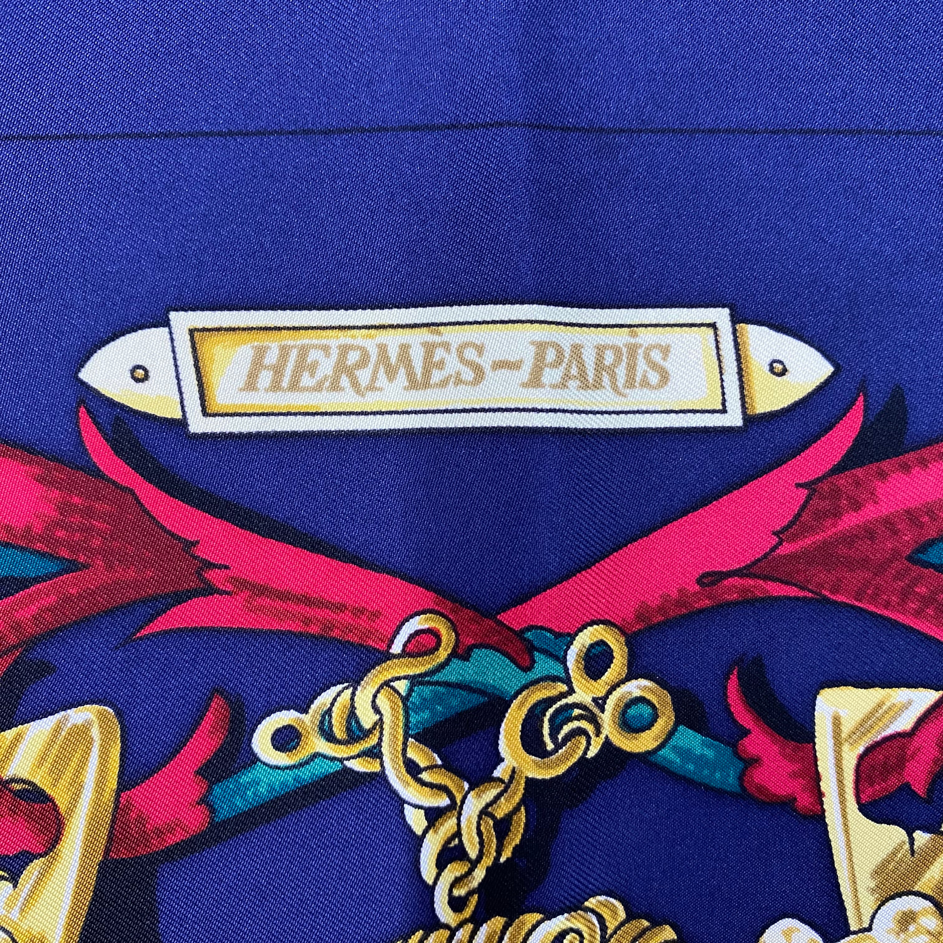 Hermès Le Mors a la Conétable Silk Scarf