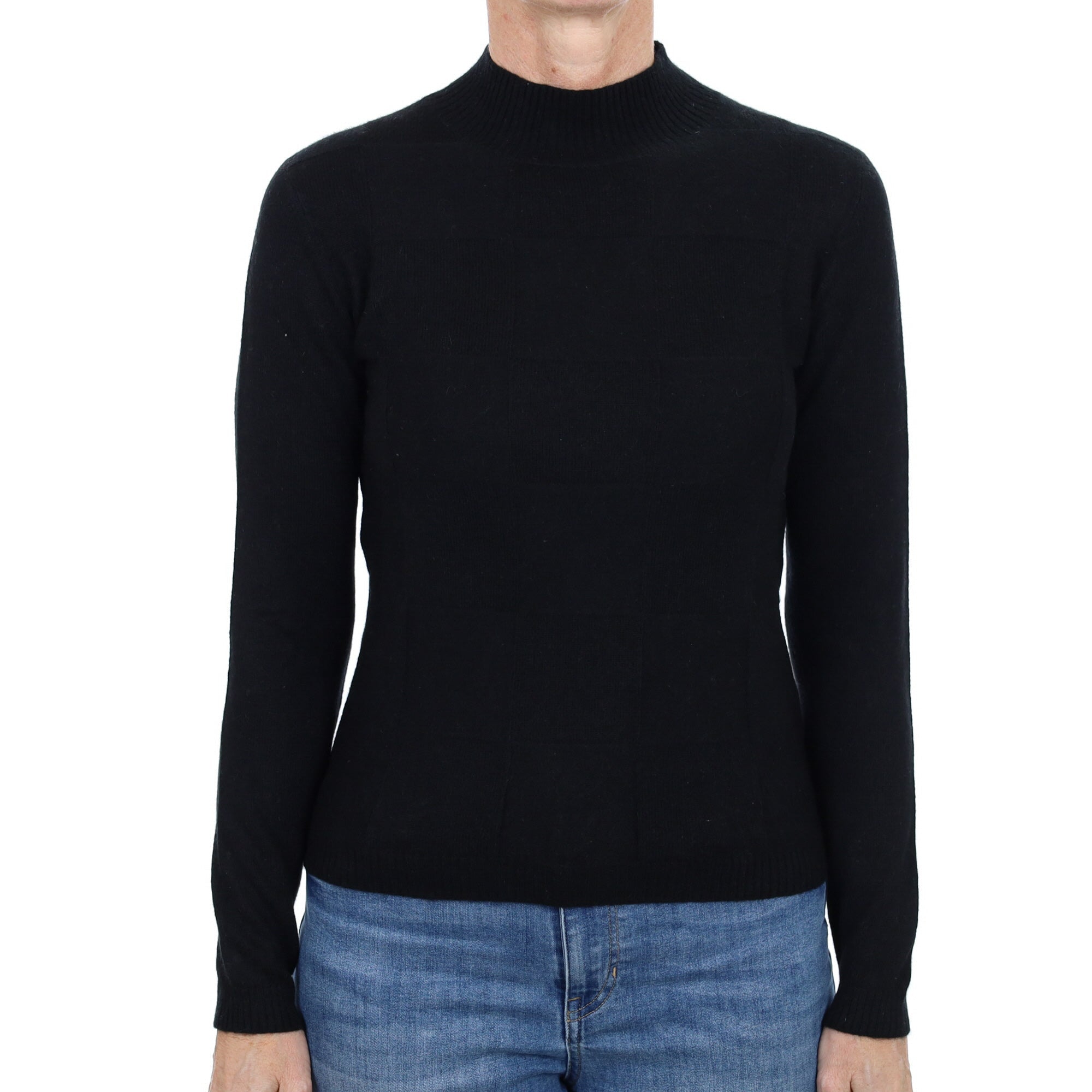 Black Cashmere Turtle Neck Jumper Small