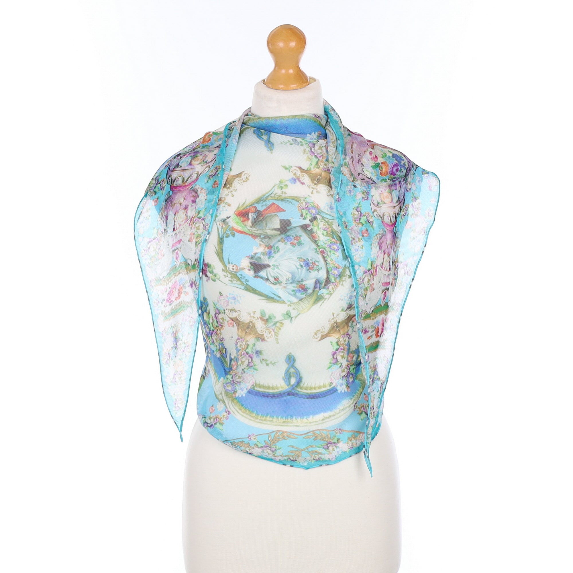 Brand New Jane Carr Silk Scarf