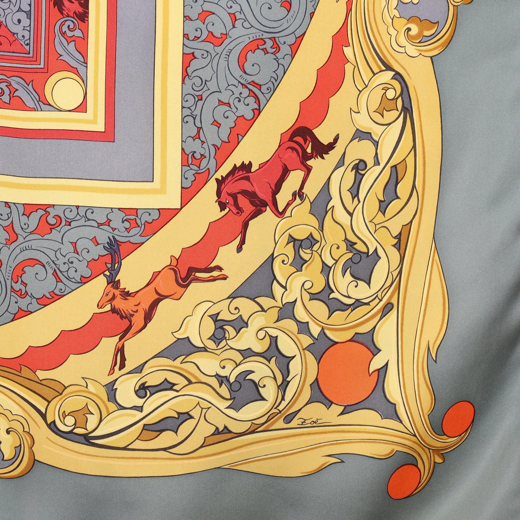 Hermès Animaux Solaires Silk Scarf