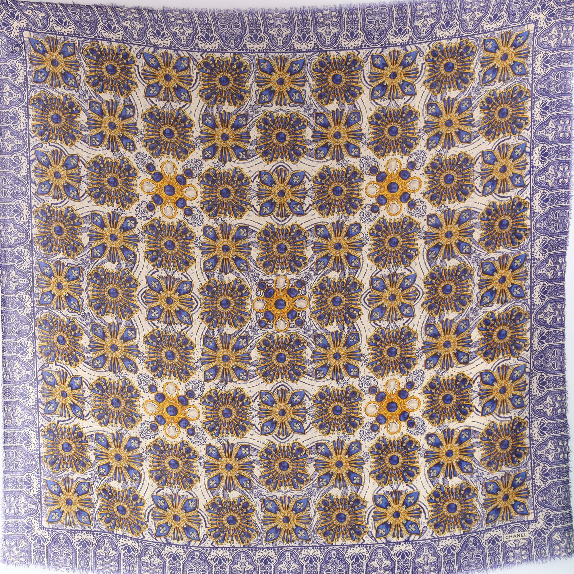 Chanel Wool and Silk Blend Scarf