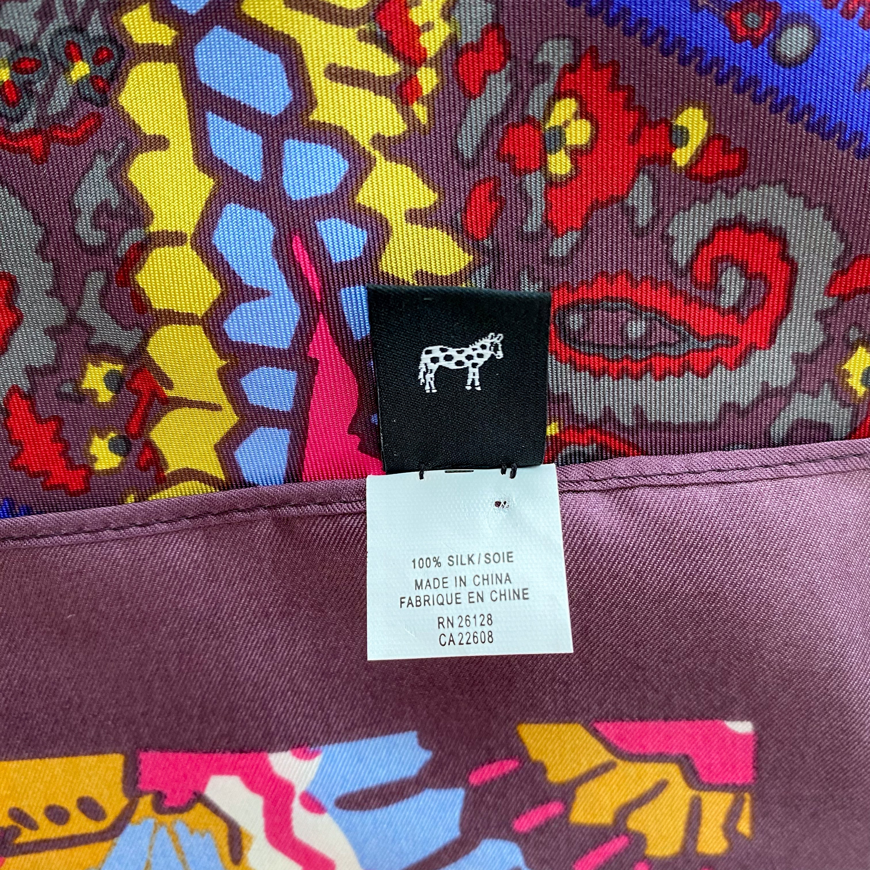 Immaculate Echo Multicoloured Silk Scarf