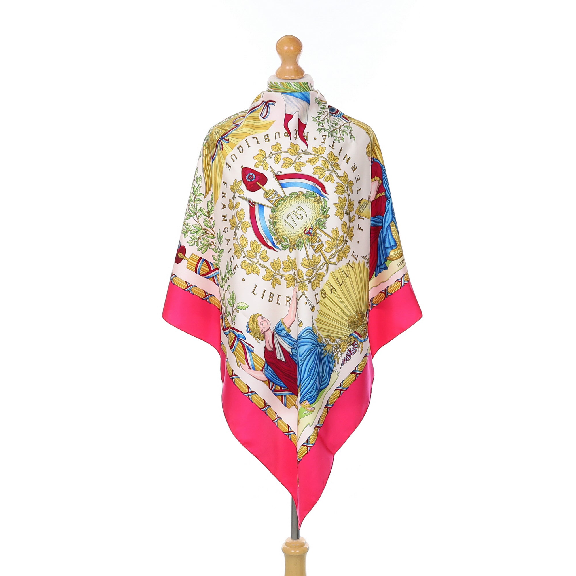 Hermès 1978 République Française Liberté Silk Scarf