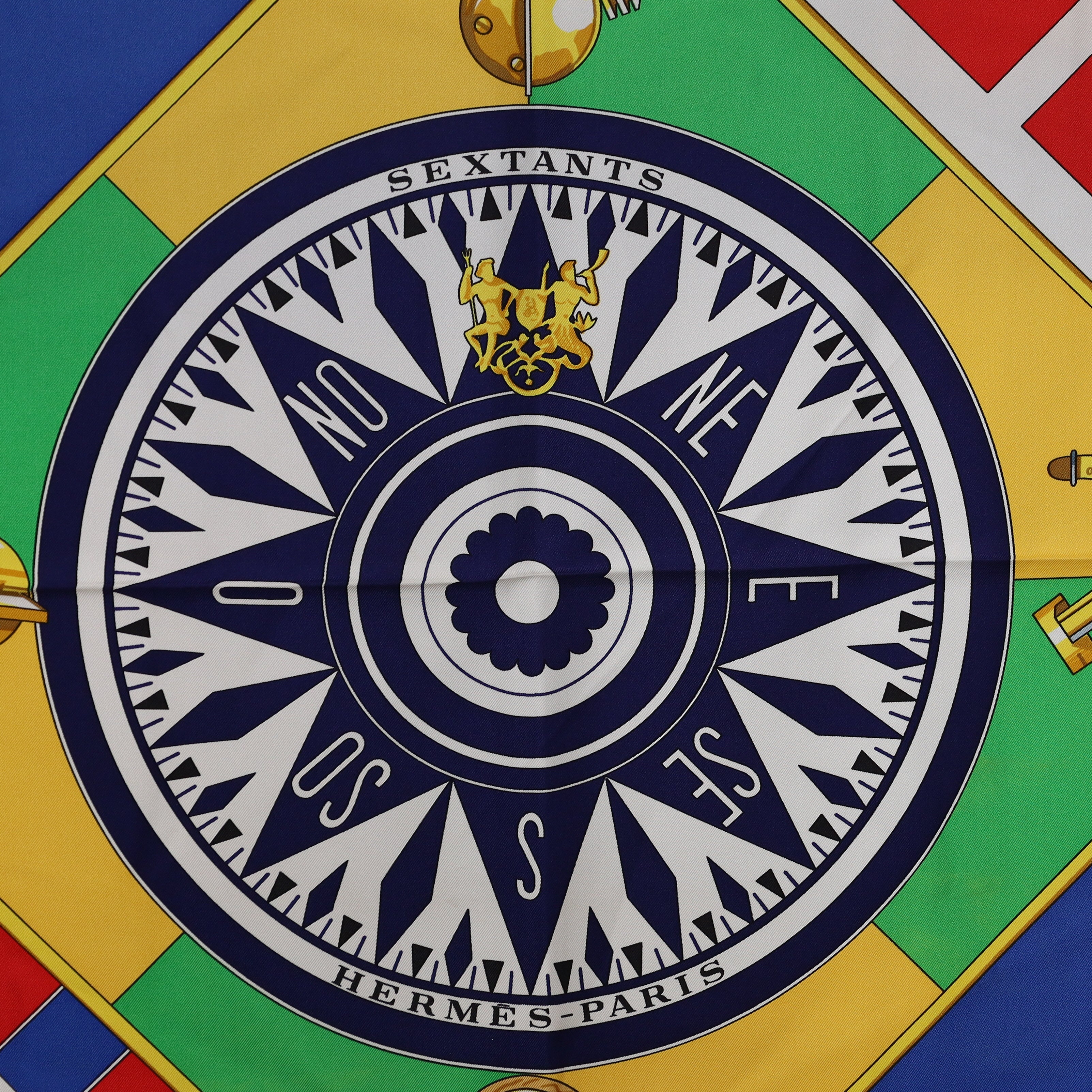 Hermès Sextants Silk Scarf