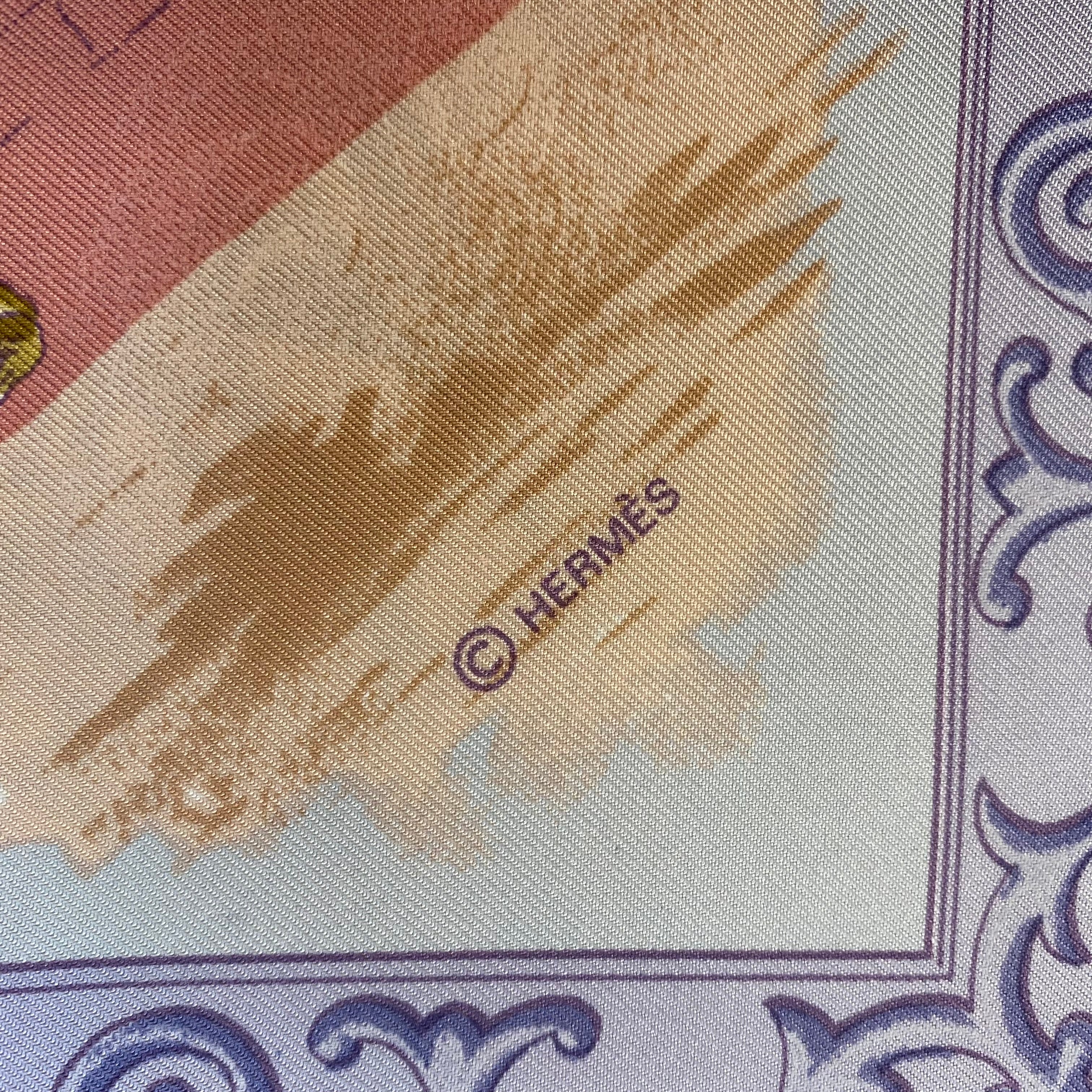 Hermès Charreda Silk Scarf