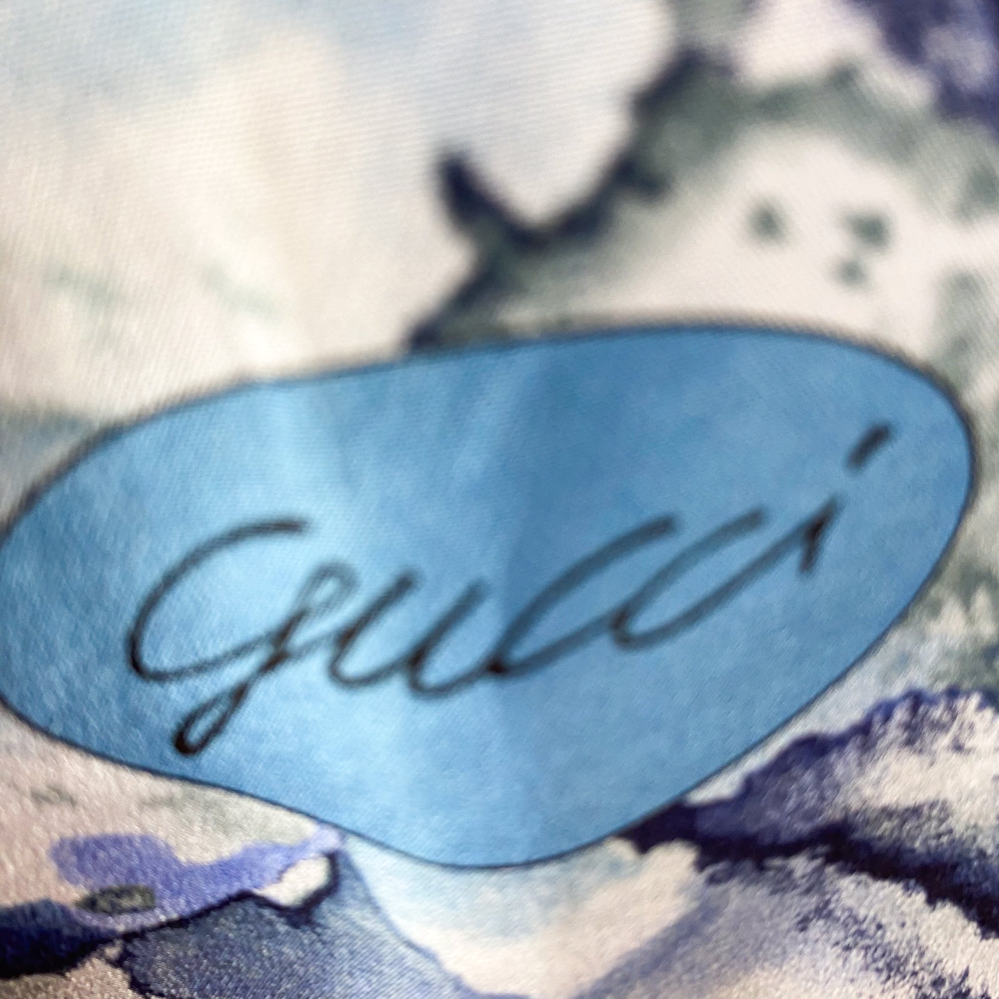 Gucci Abstract Designer Silk Scarf