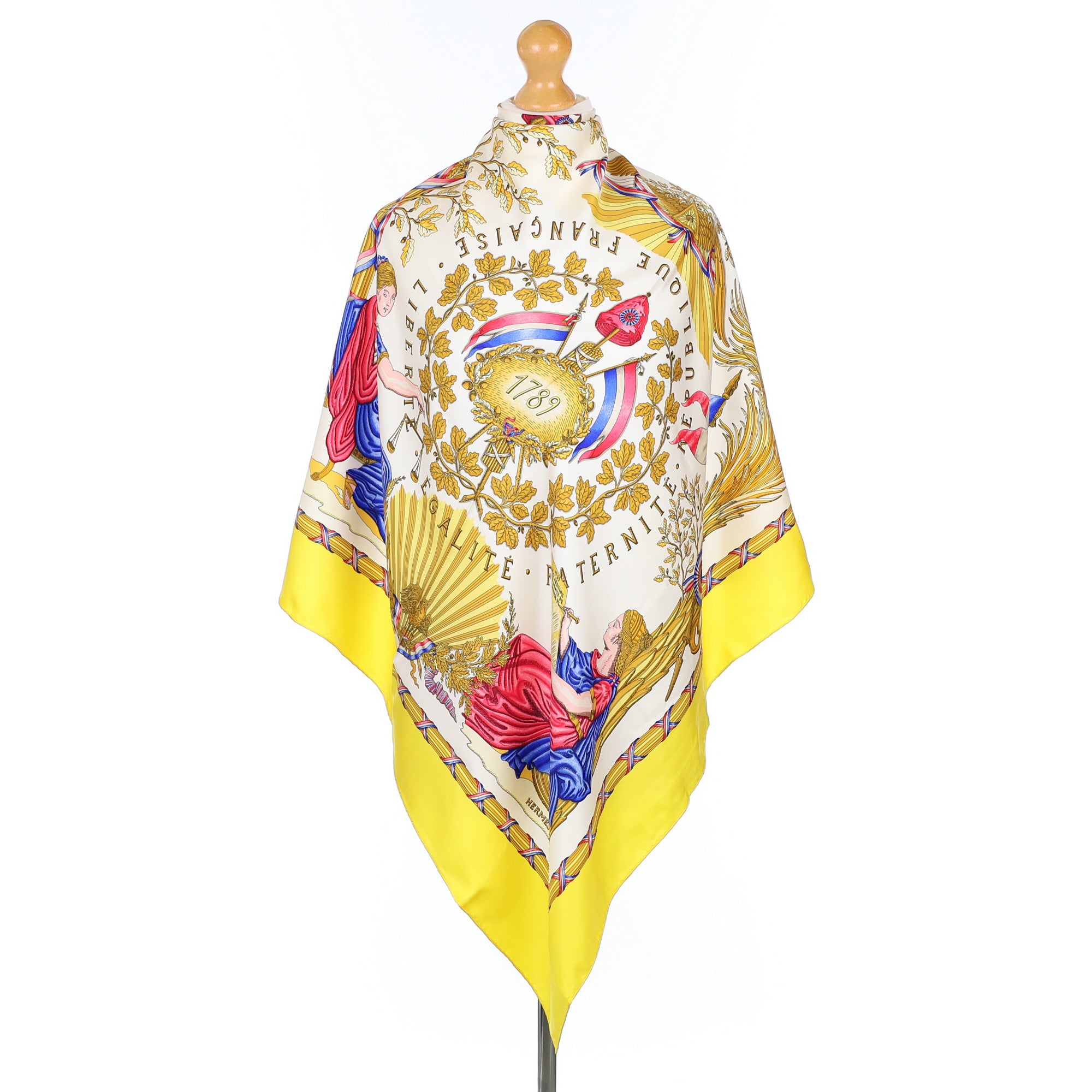Hermès République Française Liberté Égalite 1789 Silk Scarf