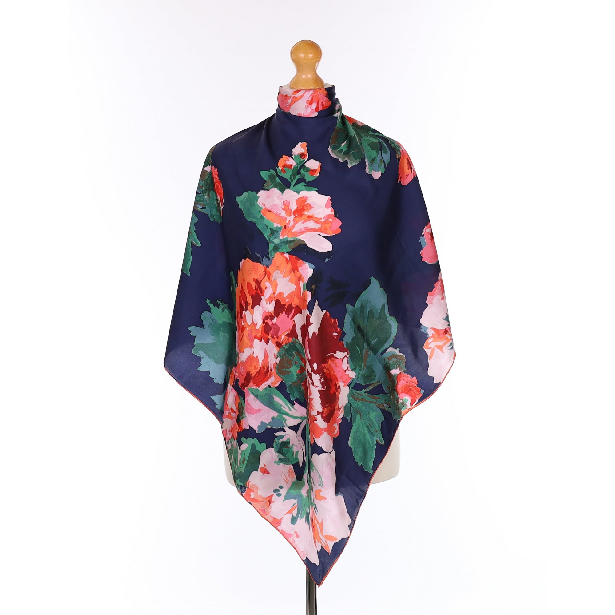 Joules Artistic Floral Silk Scarf