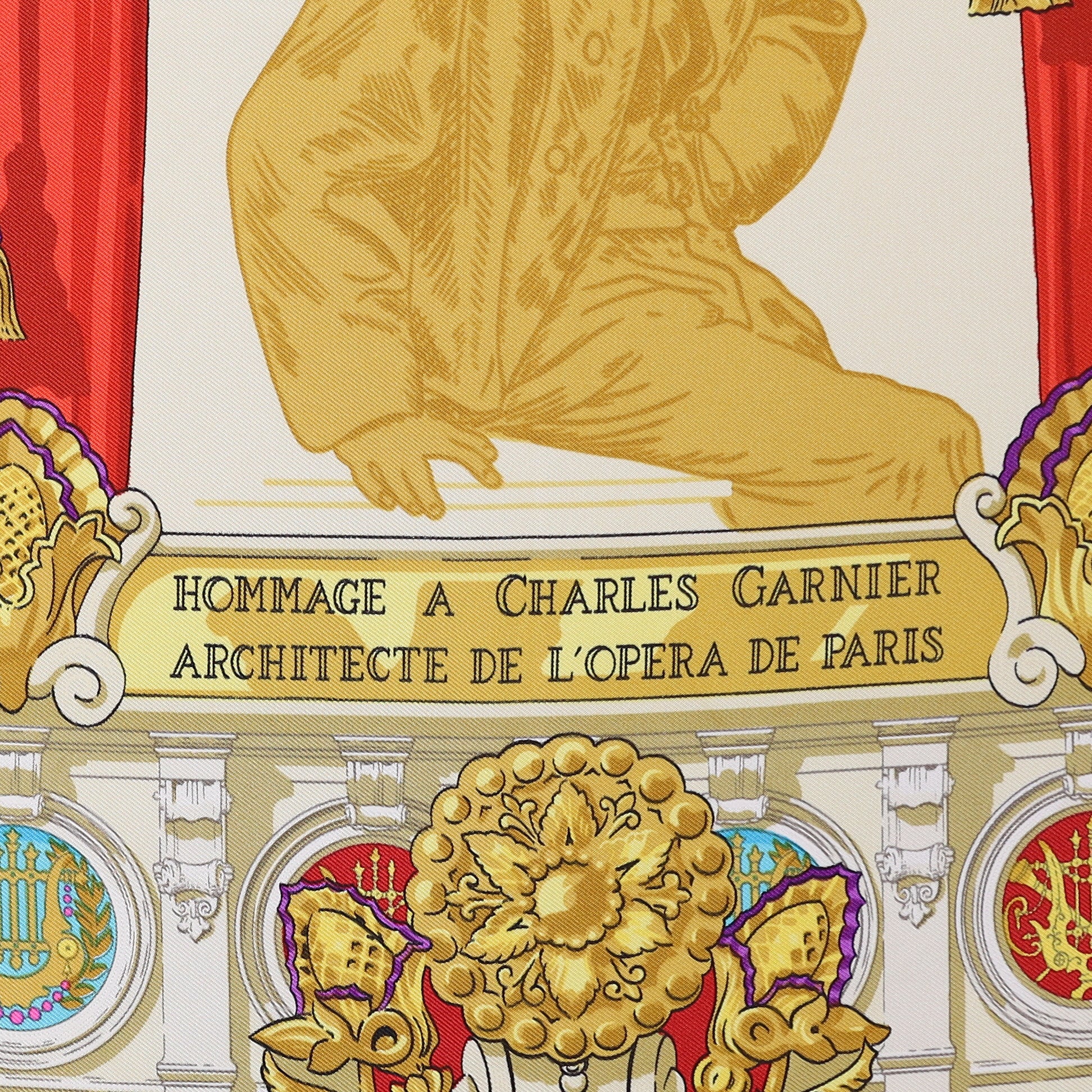 Hermès Hommage a Charles Garnier Silk Scarf