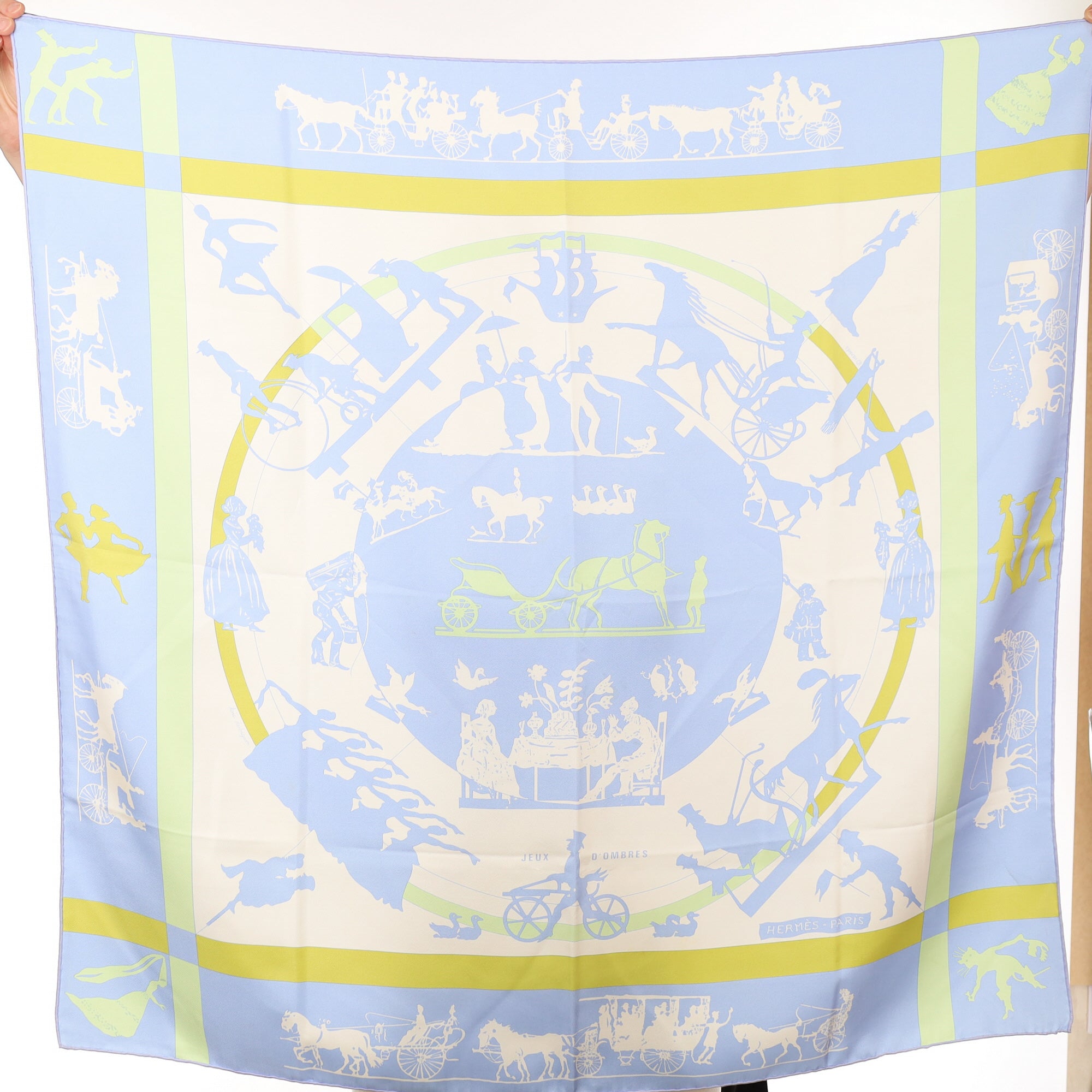 Pristine Hermès Jeux D’Ombres Silk Scarf Quite Rare