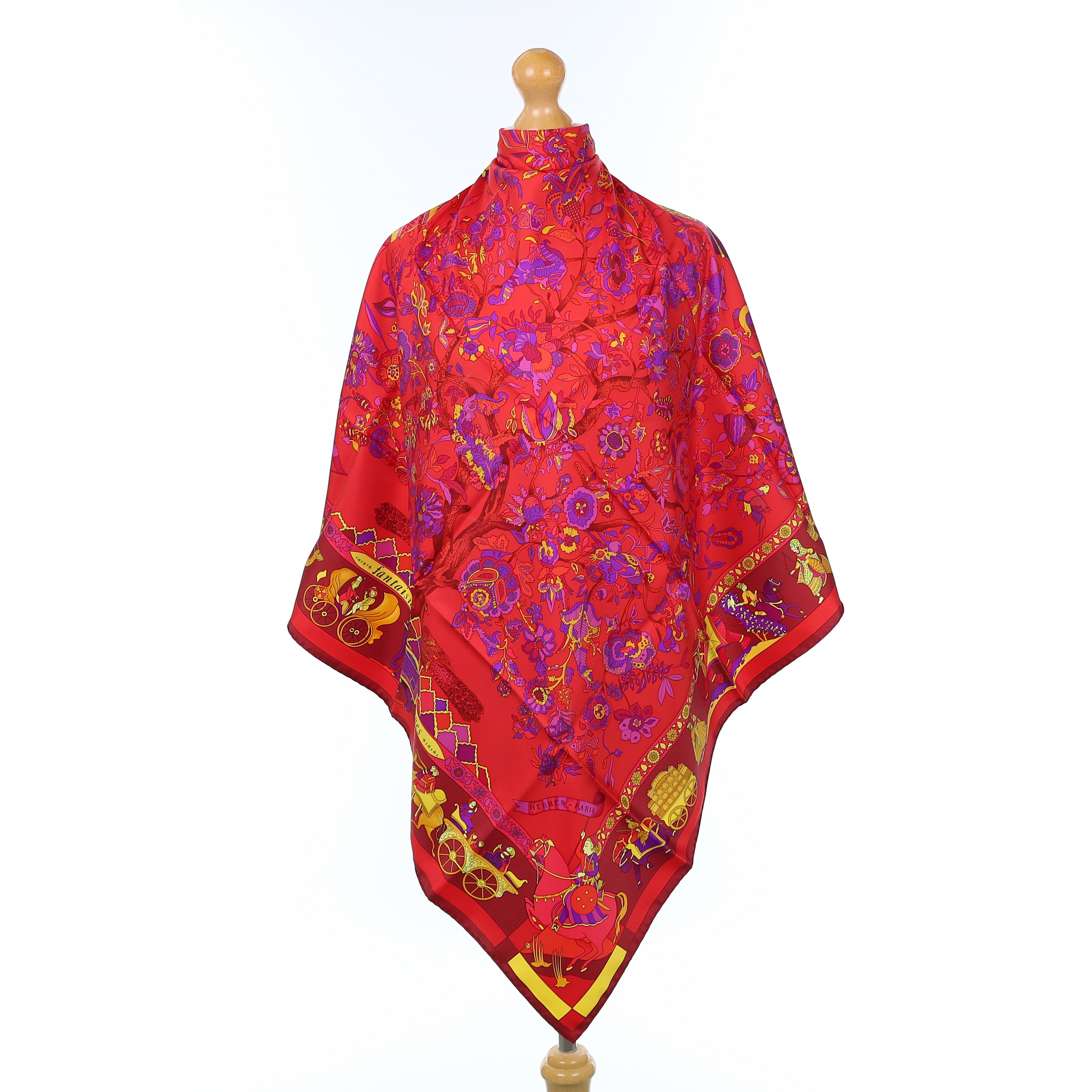 Brand New Boxed Hermès Fantaisies Indiennes Silk Scarf