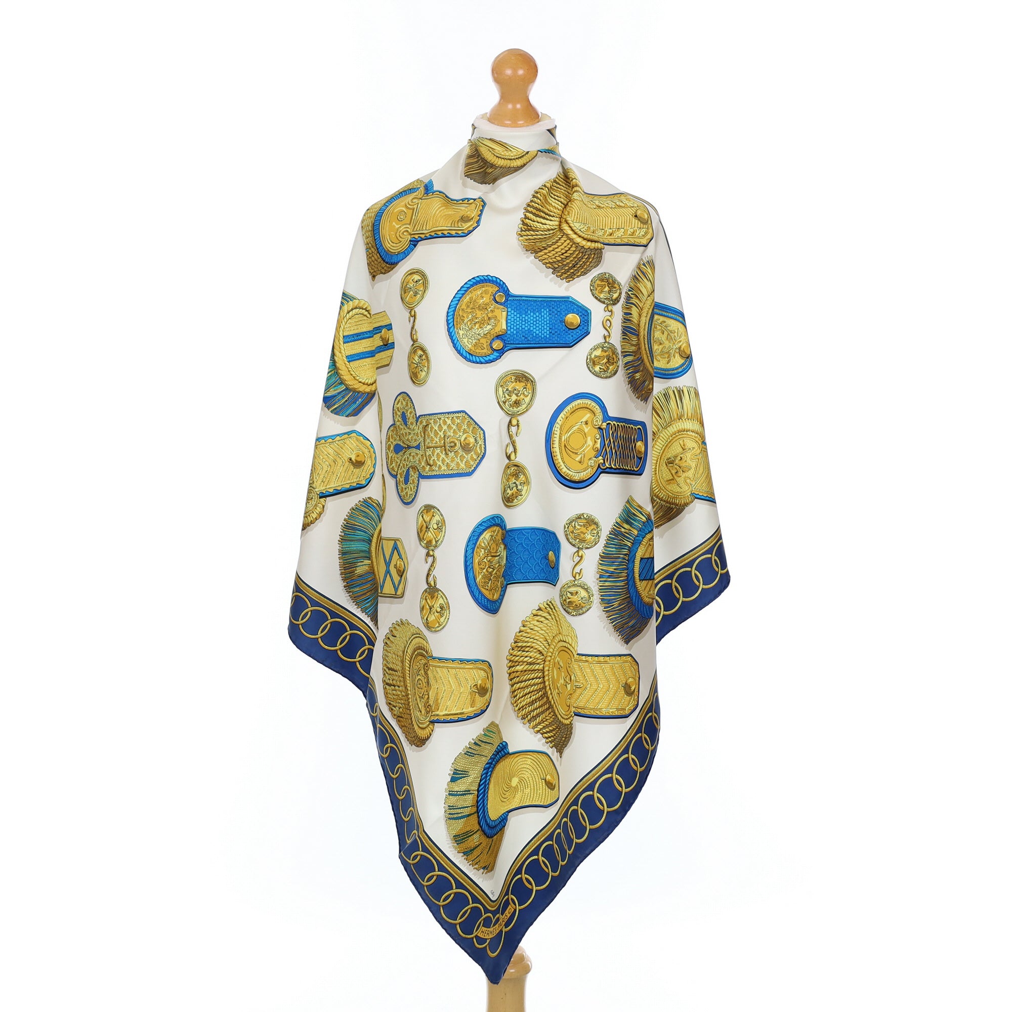 Hermès Epaulettes Silk Scarf Quite Rare