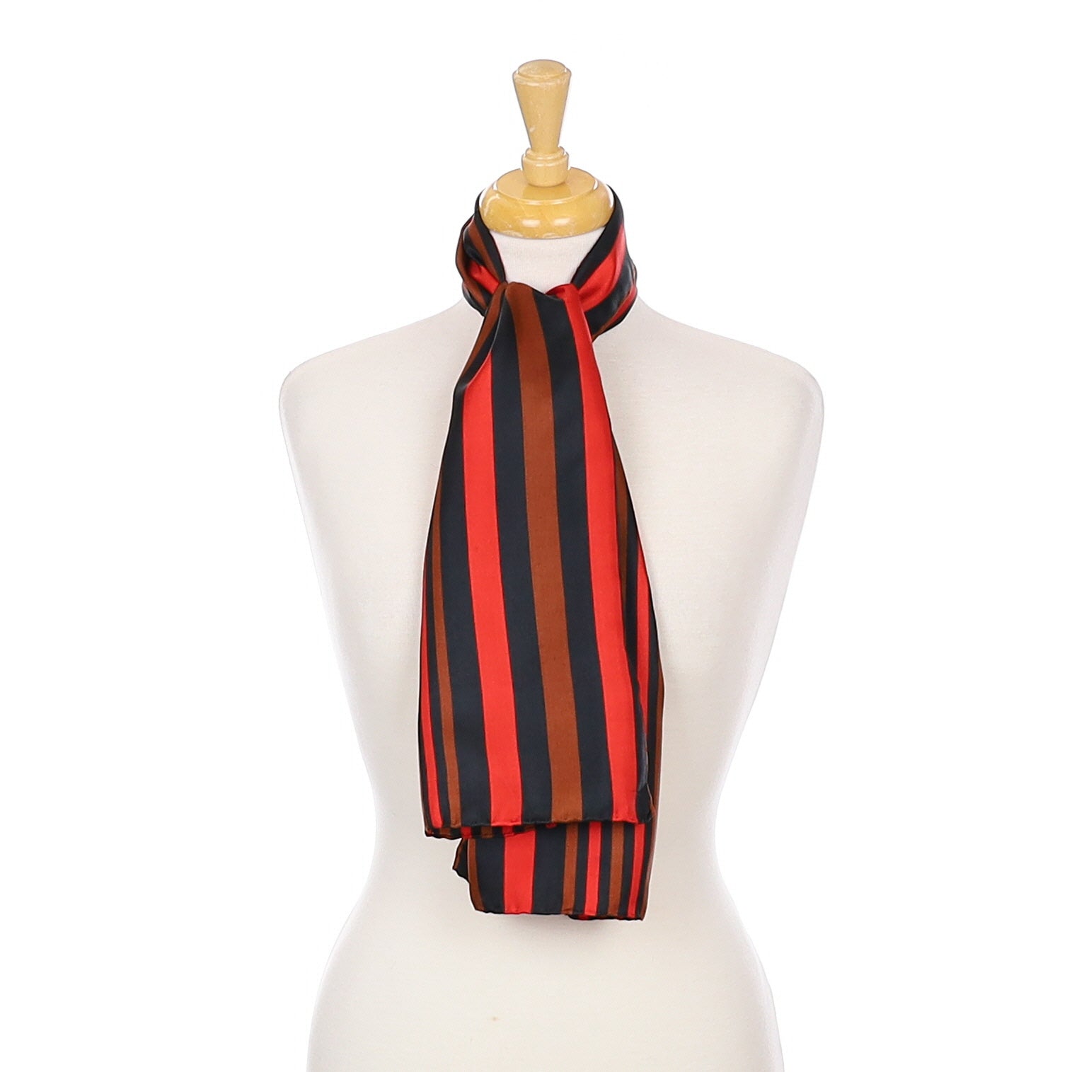 1970’s Richard Allan Striped Vintage Silk Scarf