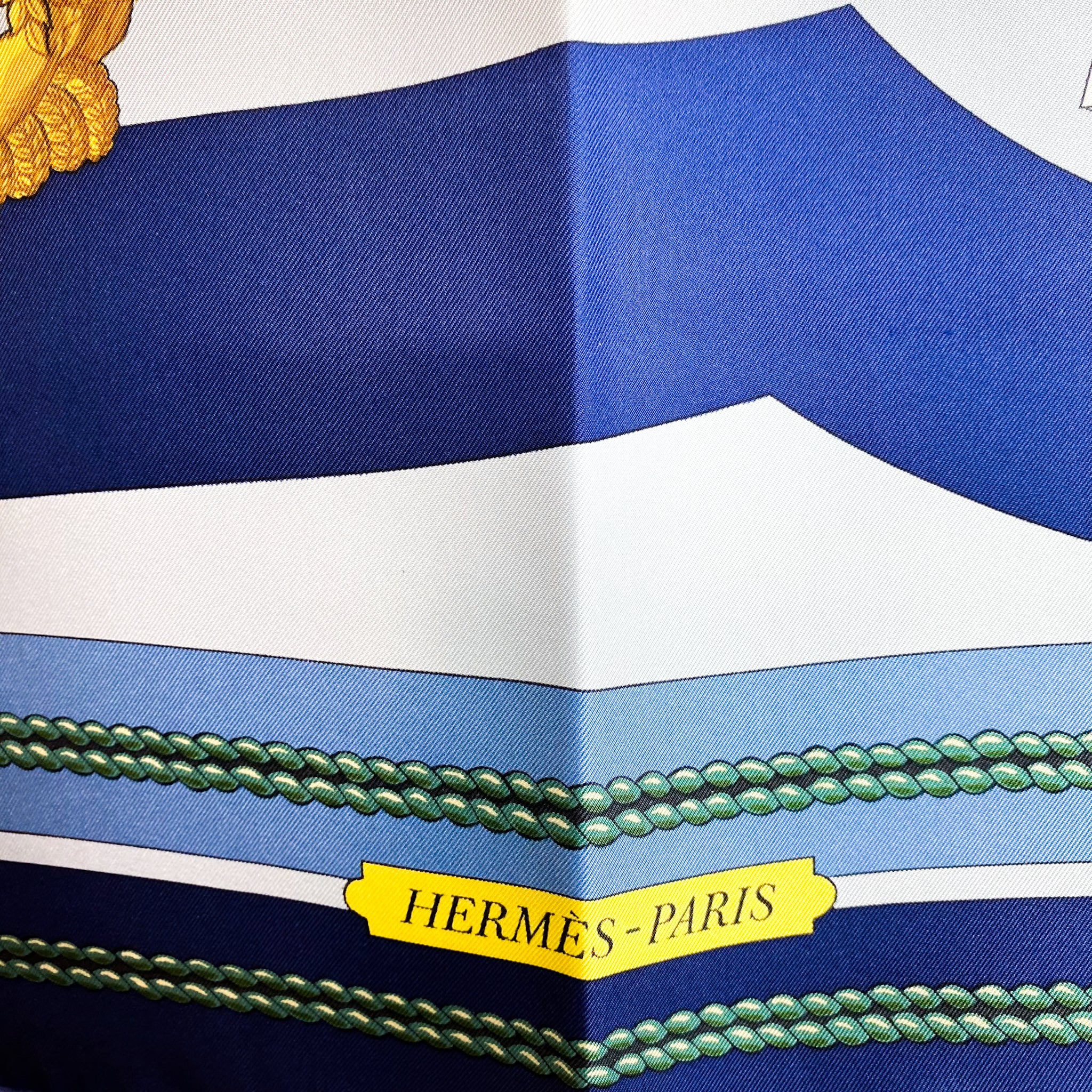 Boxed Hermes Chateaux d’ Arriere 1974 Designer Silk Scarf