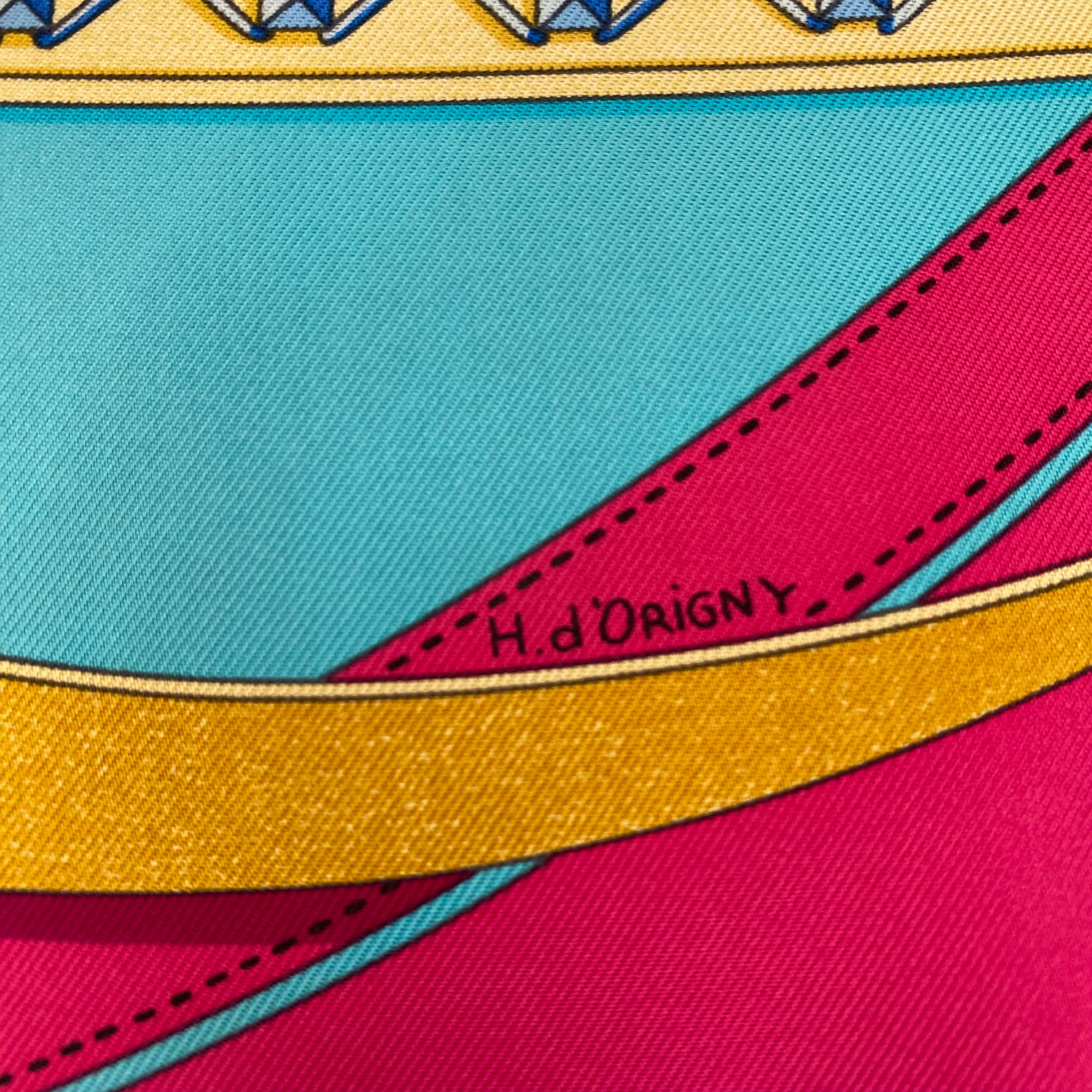 Boxed Hermès Promenade du Matin Silk Scarf Rare