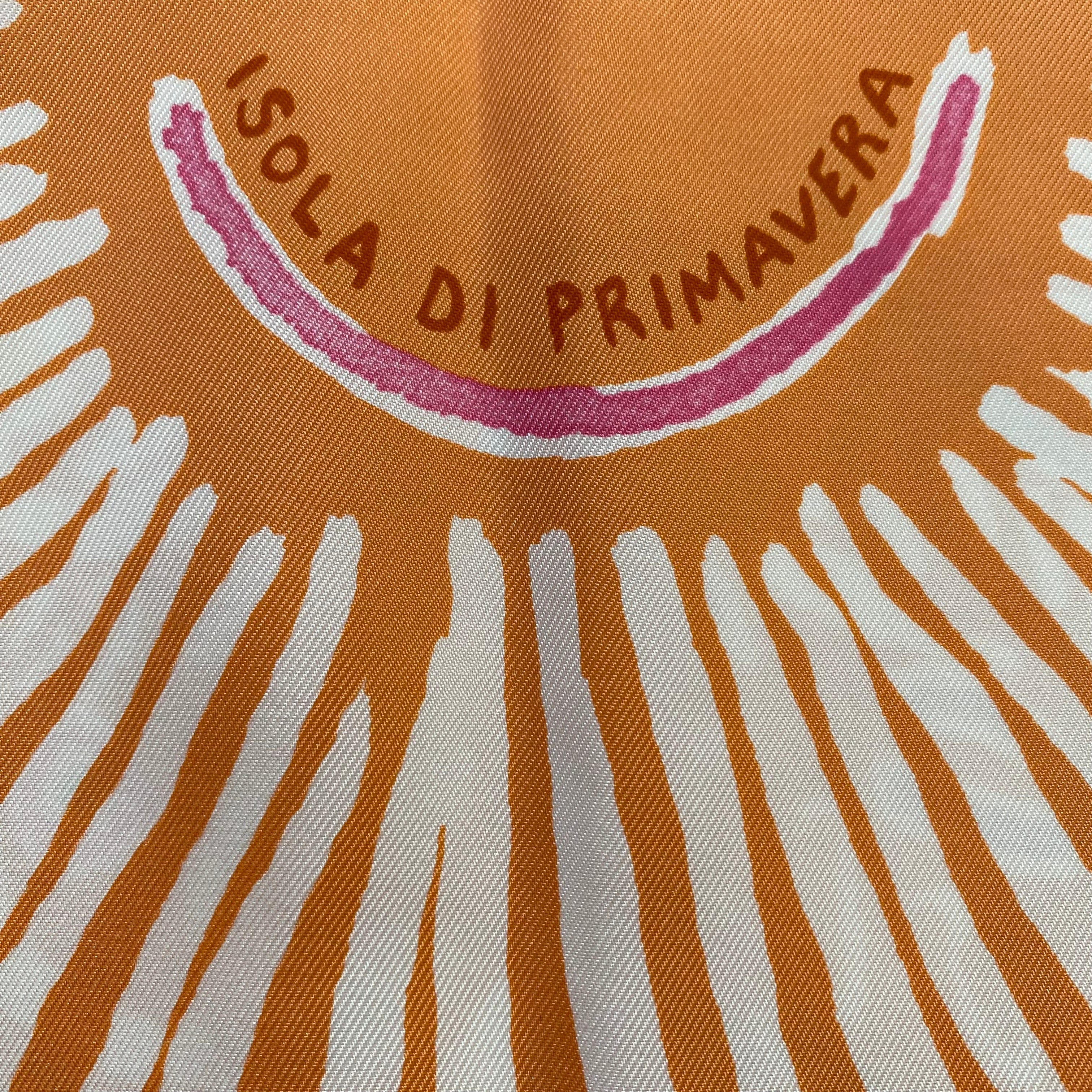 Brand New Boxed Hermès Isola di Primavera Silk Scarf
