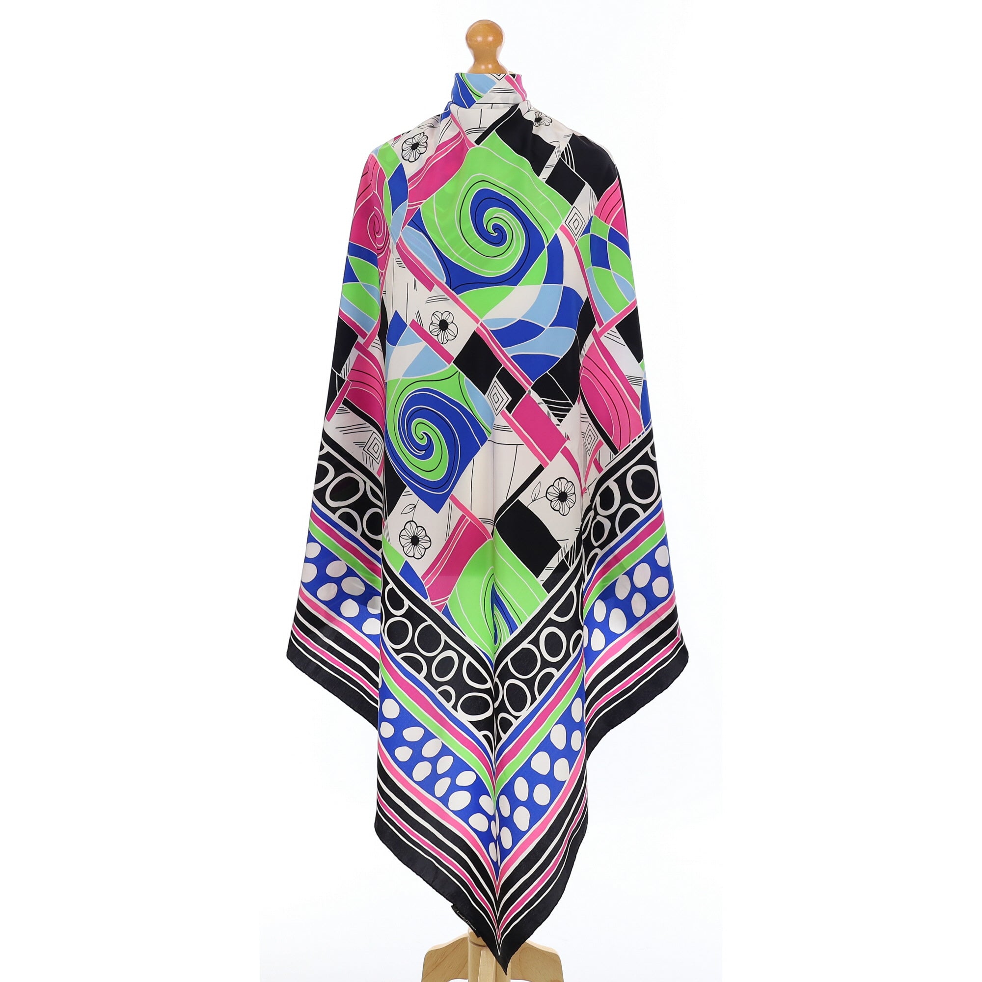 1980’s Louis Féraud Vintage Silk Sarong Scarf