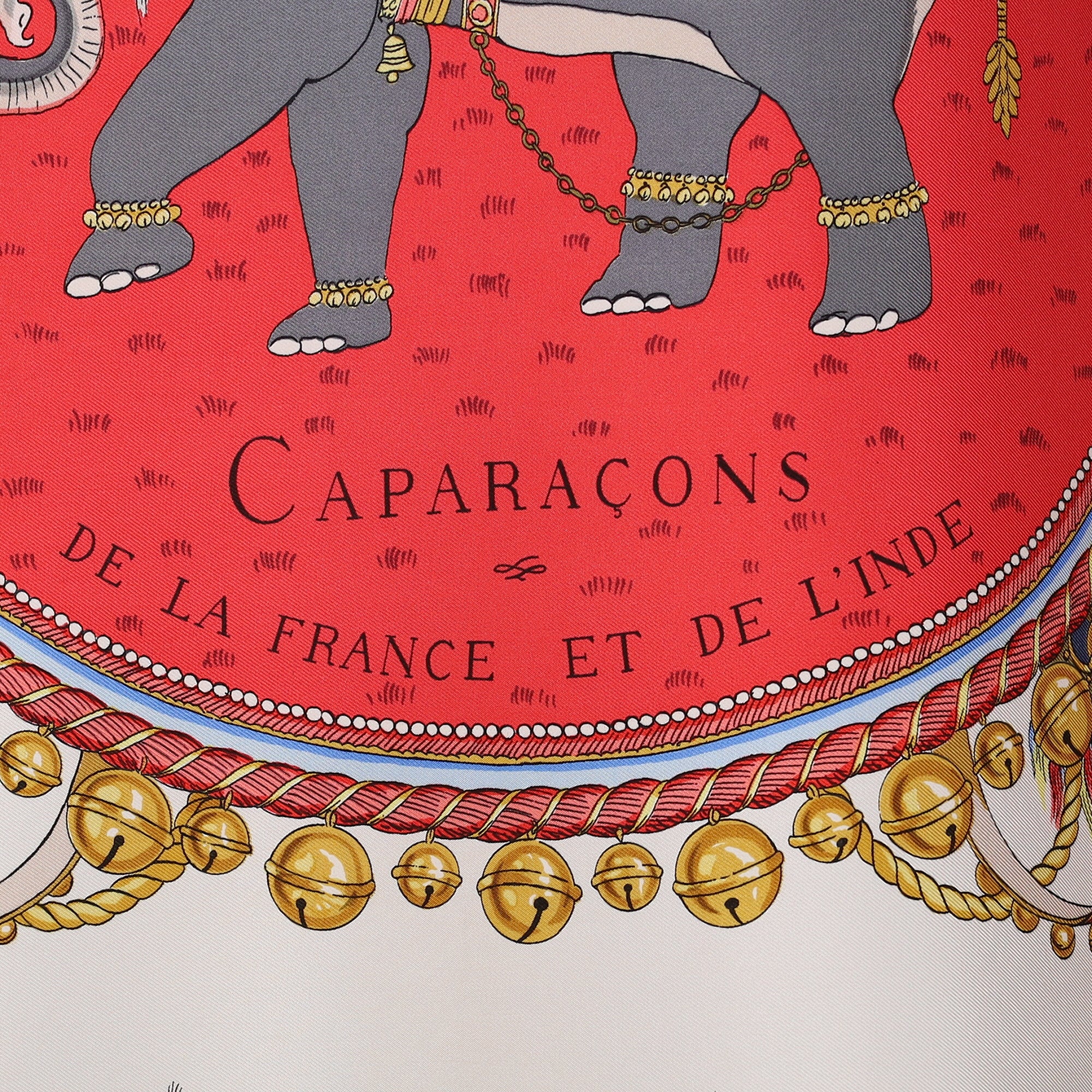 Hermès Caparaçons de la France et de L’inde Vintage Silk Scarf