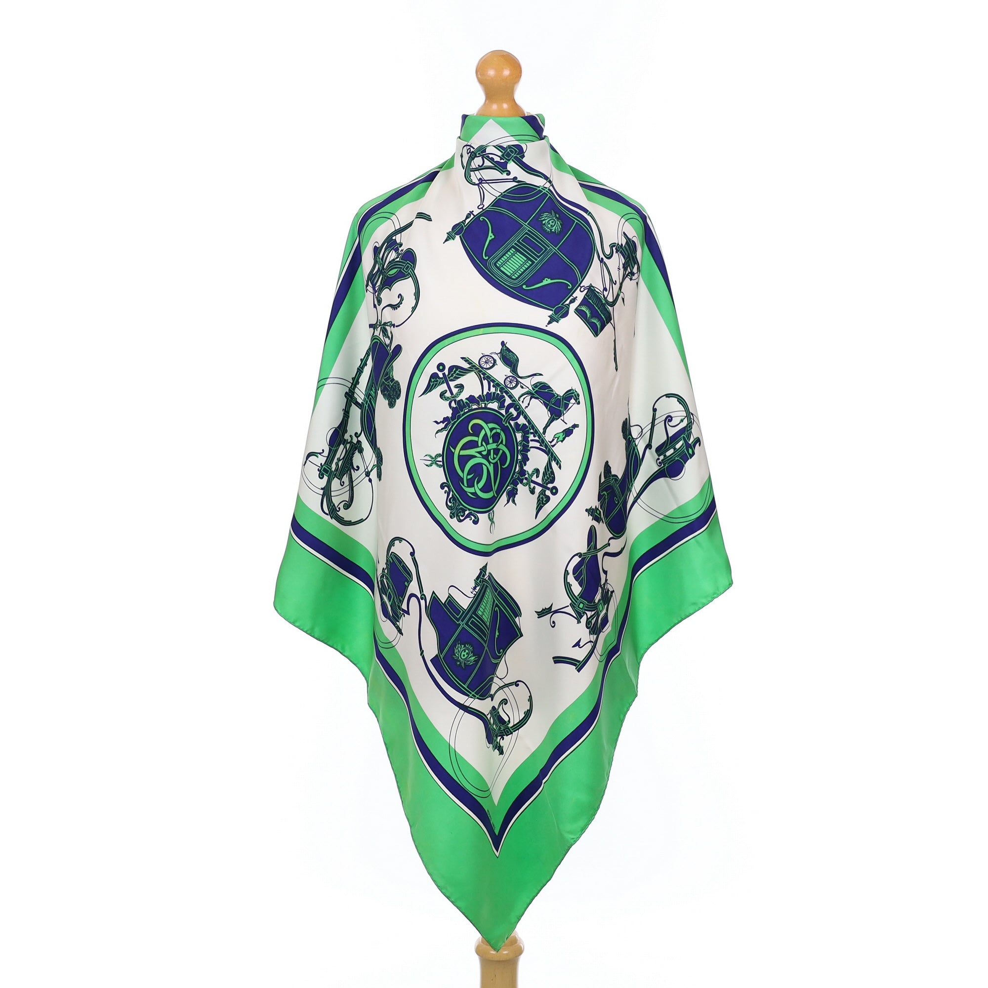 Hermès Ex-Libris Vintage Silk Scarf