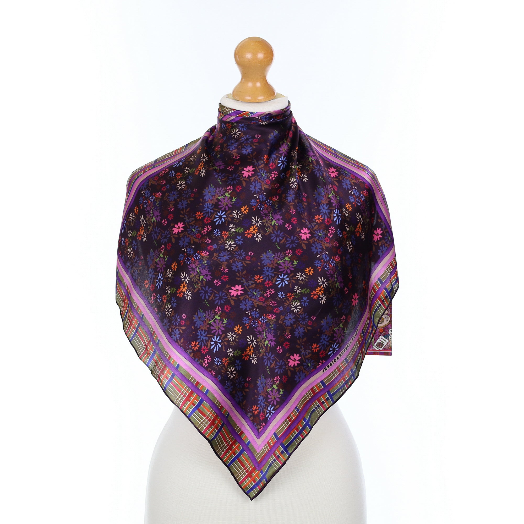 Brand New Boxed Jessica Russell Flint Silk Scarf