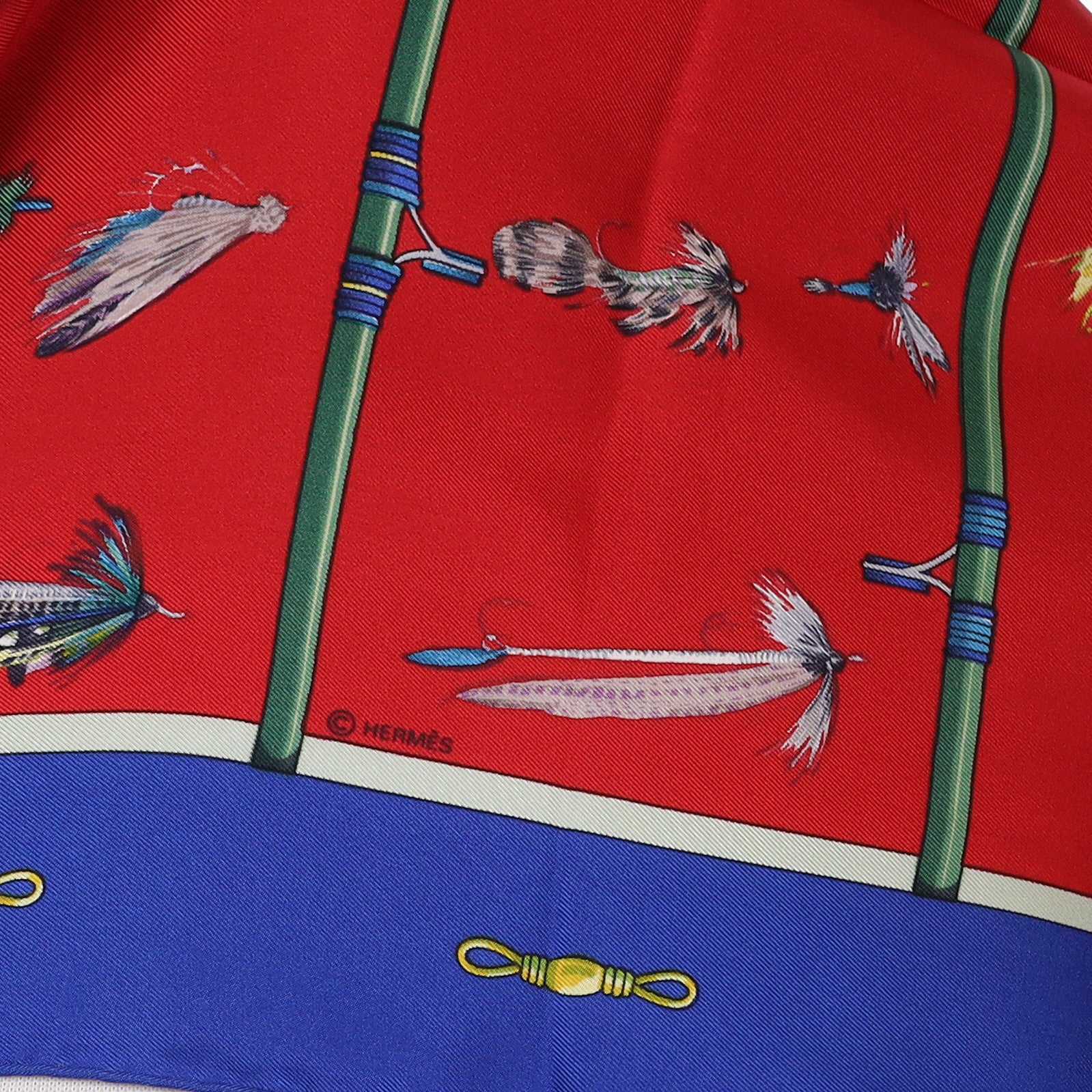 Hermès Flies Silk Scarf Quite Rare