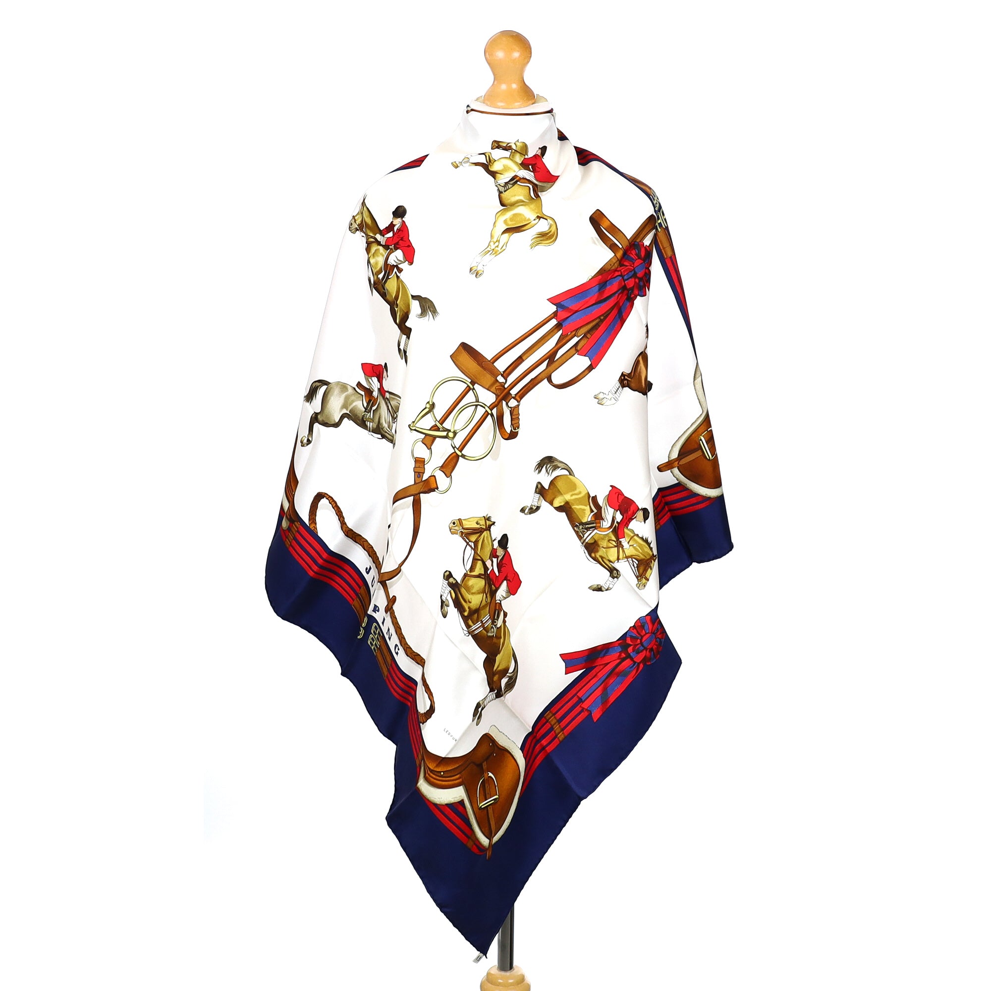 Brand New Boxed Hermès Jumping Silk Scarf