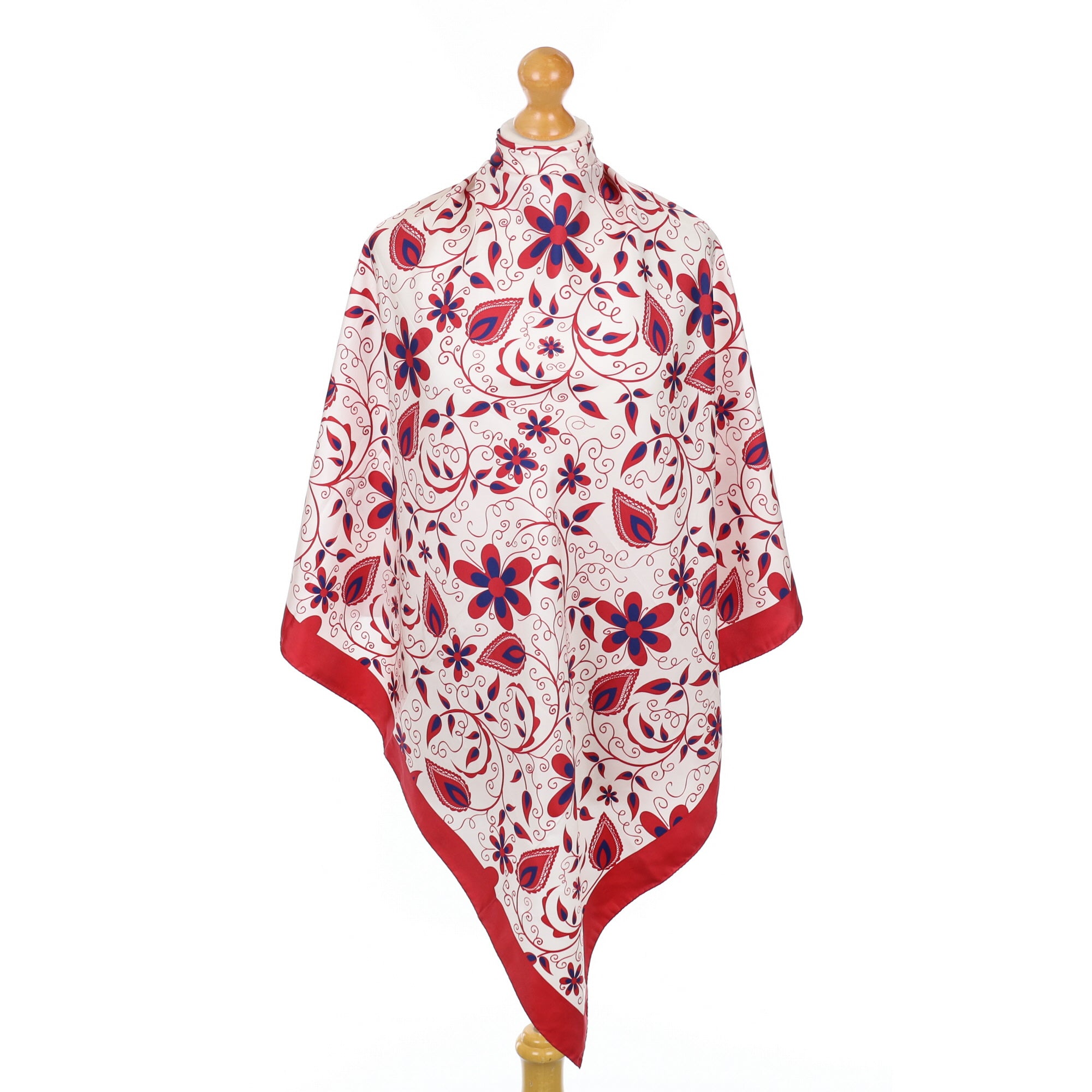 Floral Italian Silk Scarf