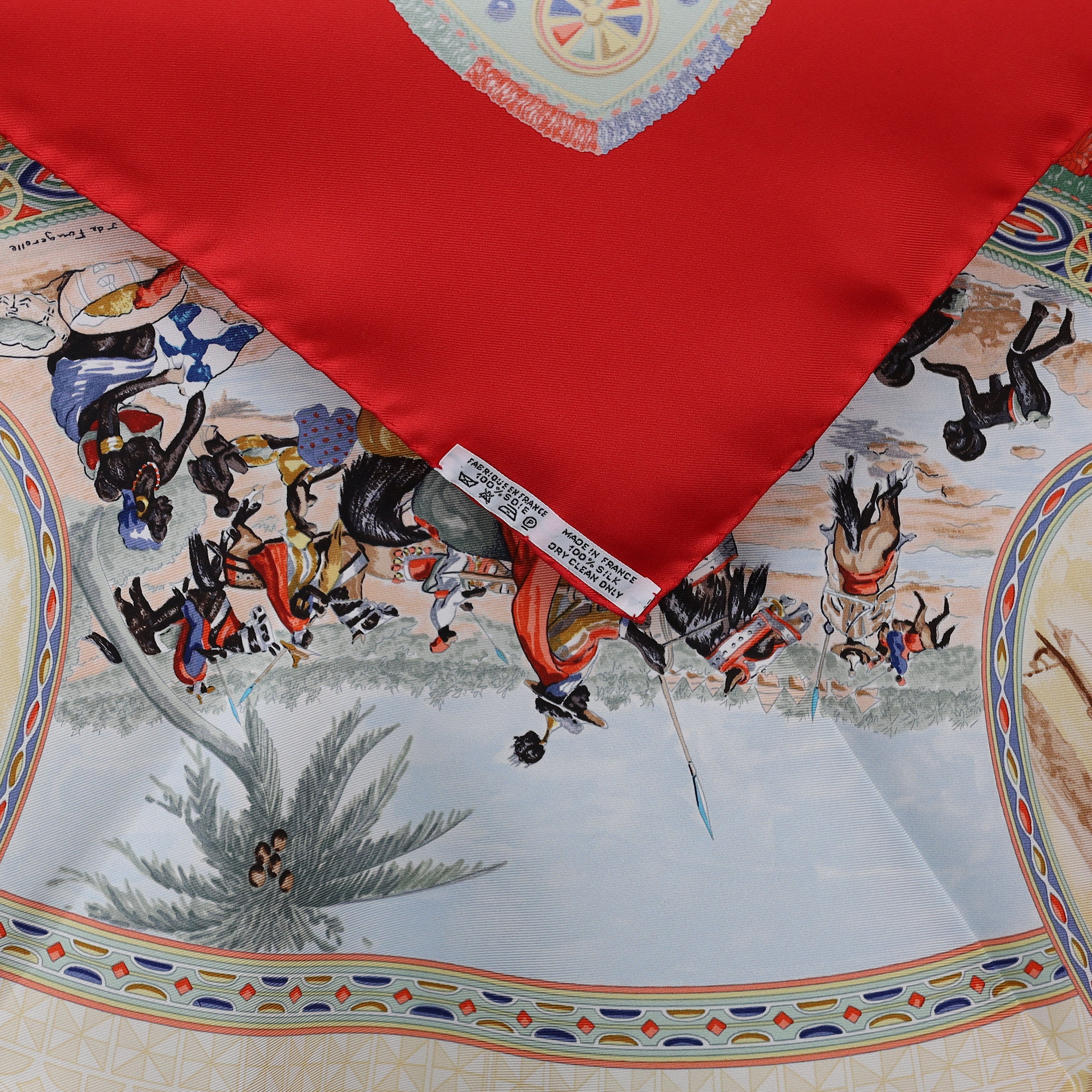 Brand New Boxed Hermès Cavaliers Peuls Silk Scarf