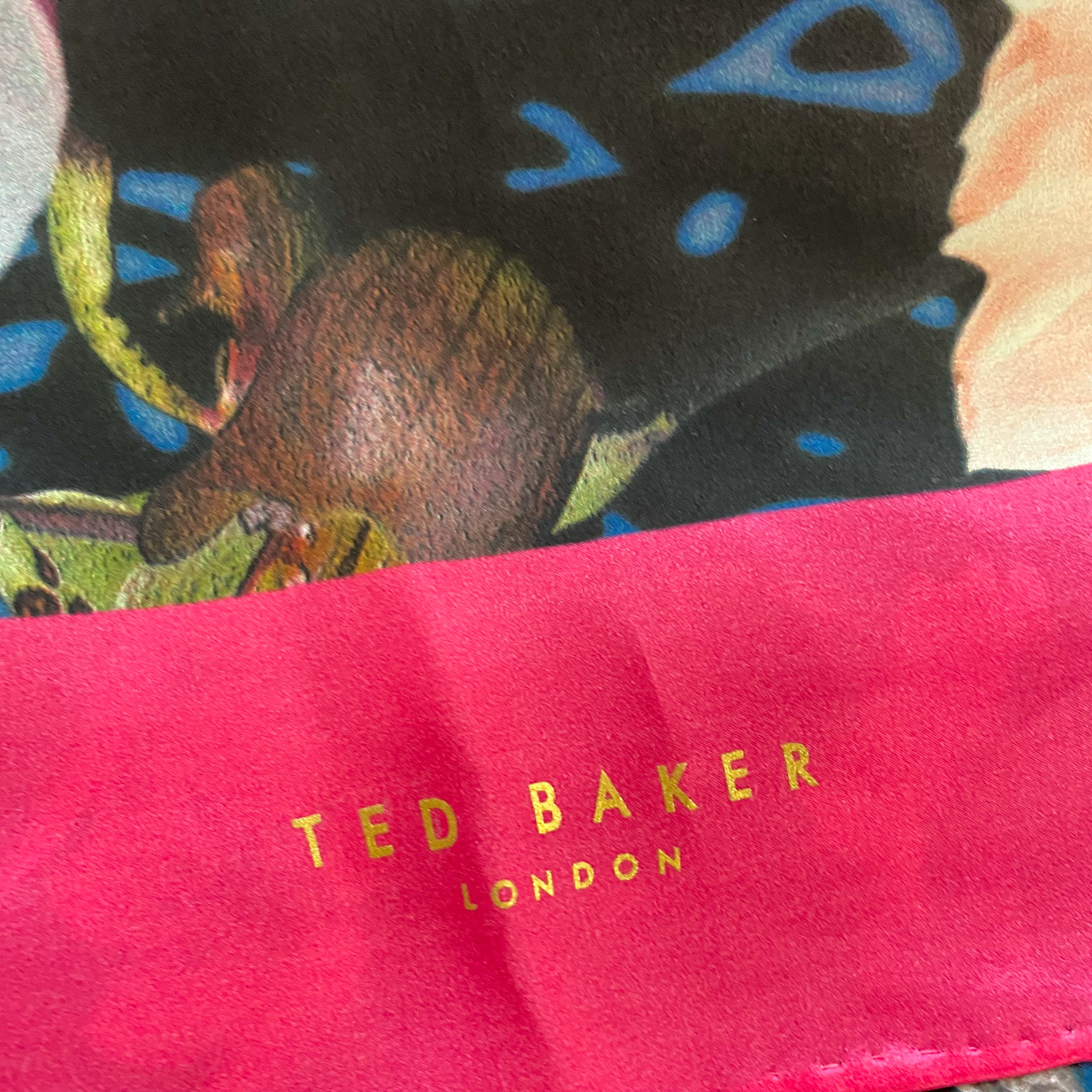 Ted Baker Floral Wrap Style Silk Scarf