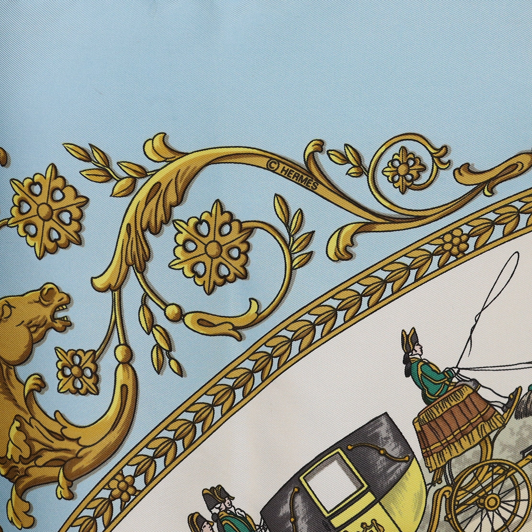 Brand New Boxed Hermès La Promenade De Longchamps Silk Scarf