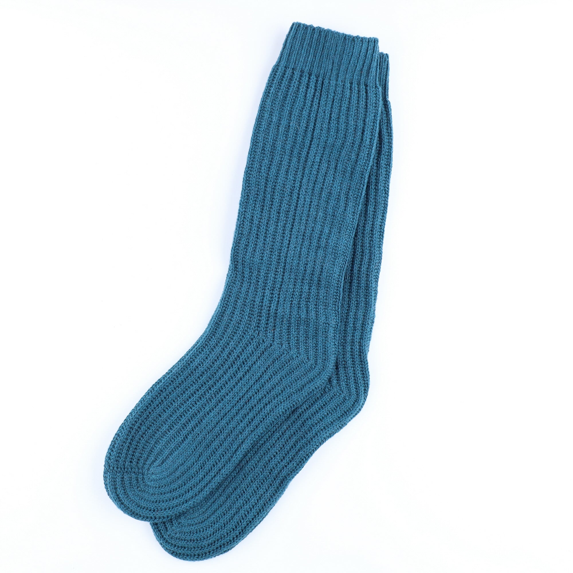 Brand New Scottish Teal Green Luxury Cashmere Bed Socks