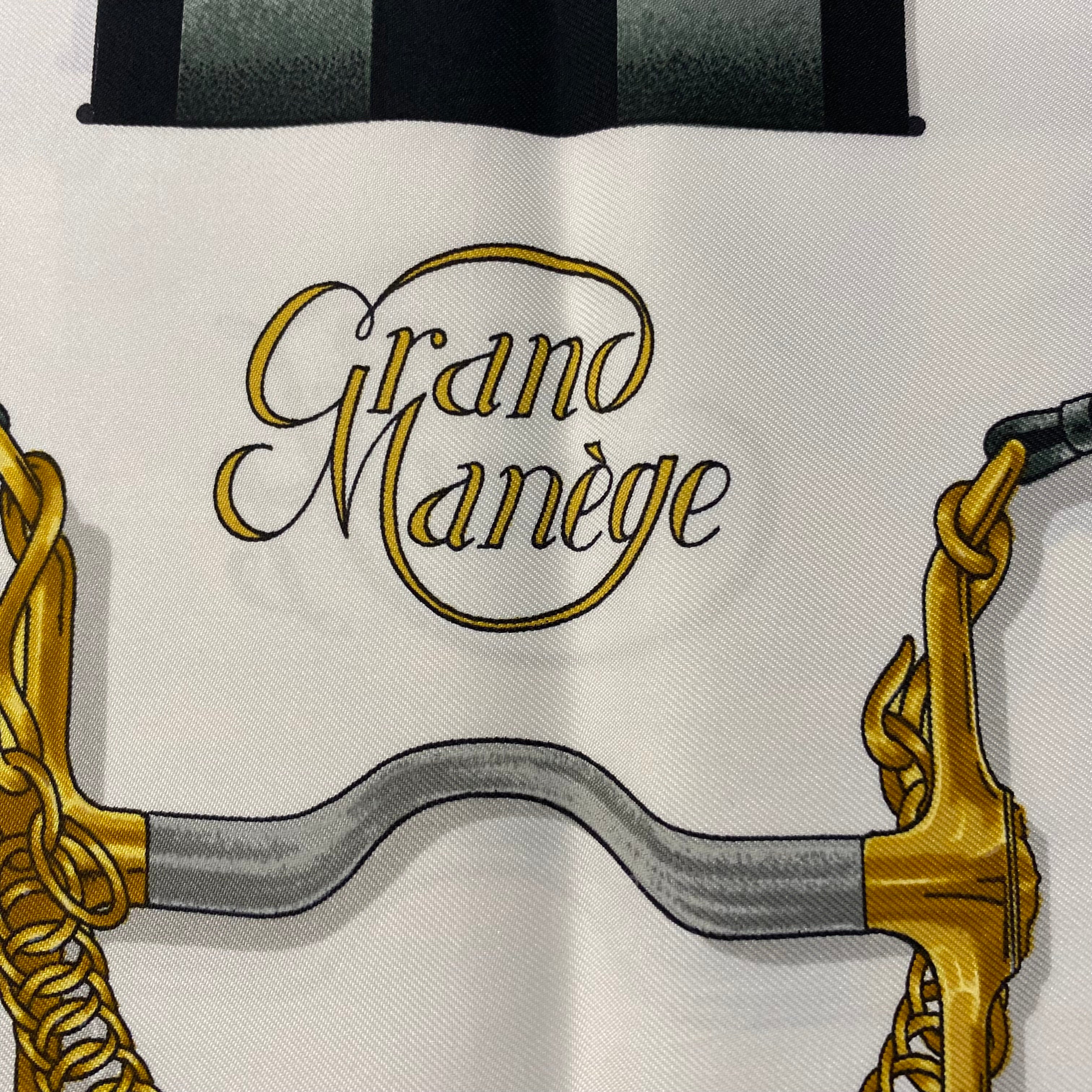 Boxed Hermès Grand Manége Silk Scarf
