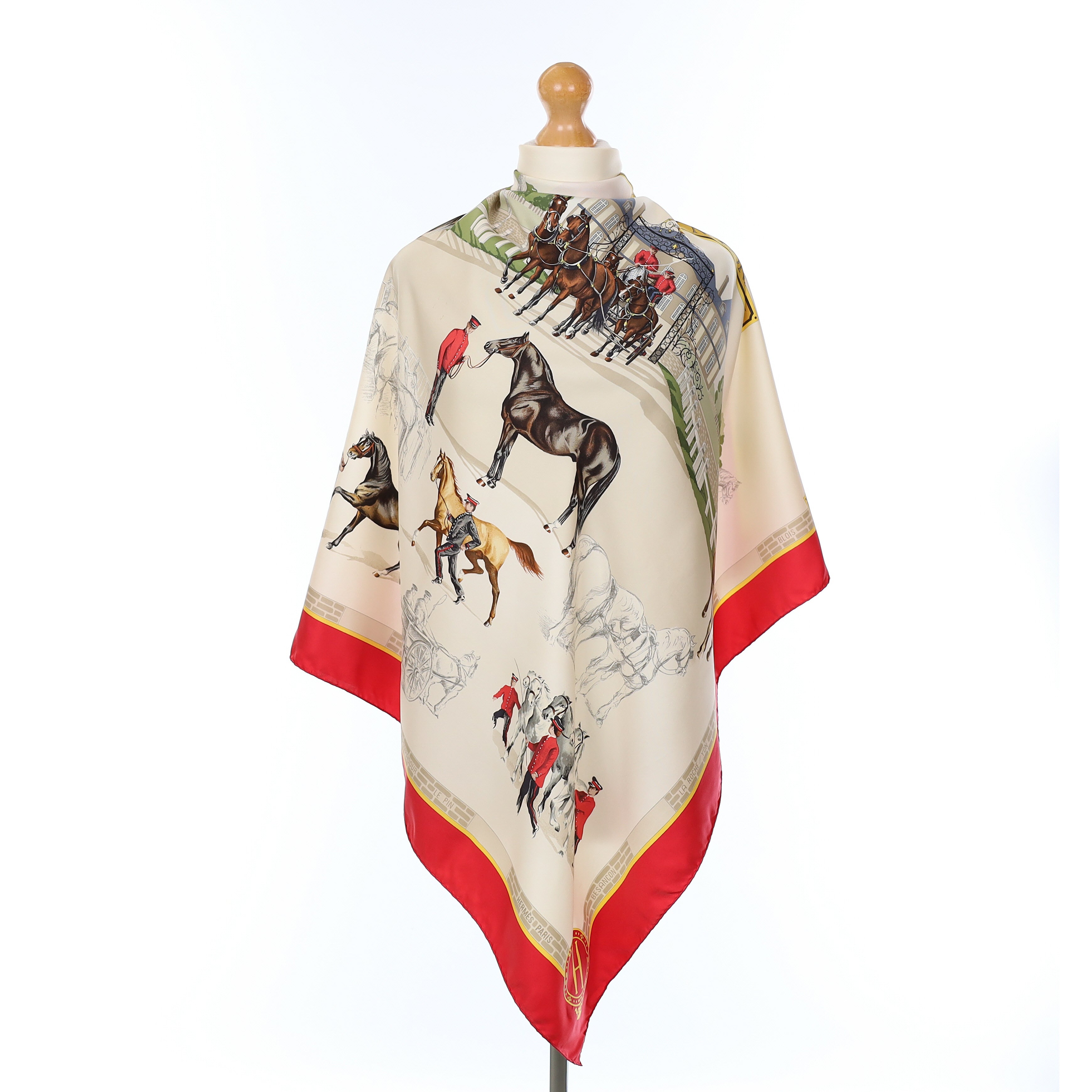 Hermès Les Haras Nationaux Silk Scarf