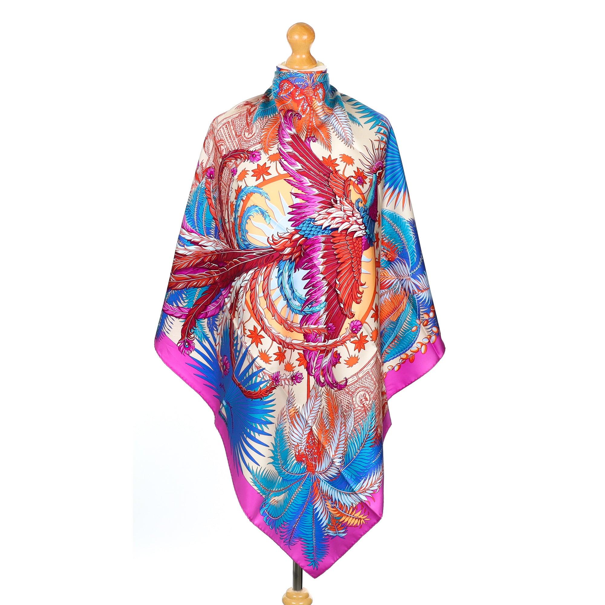 Immaculate Hermés Mythiques Phoenix Silk Scarf Quite Rare