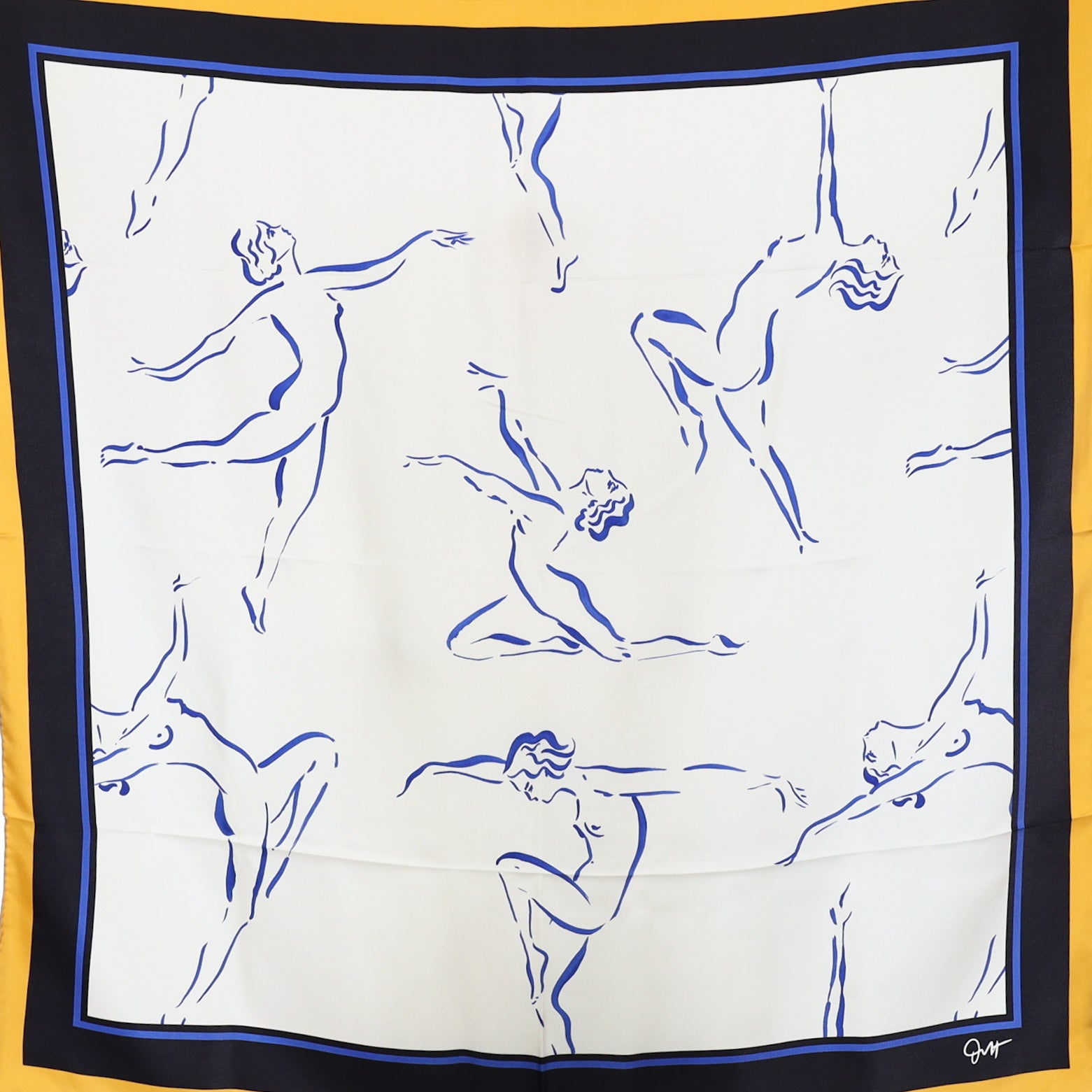 Brand New Boxed Olivia Von Halle Silk Scarf